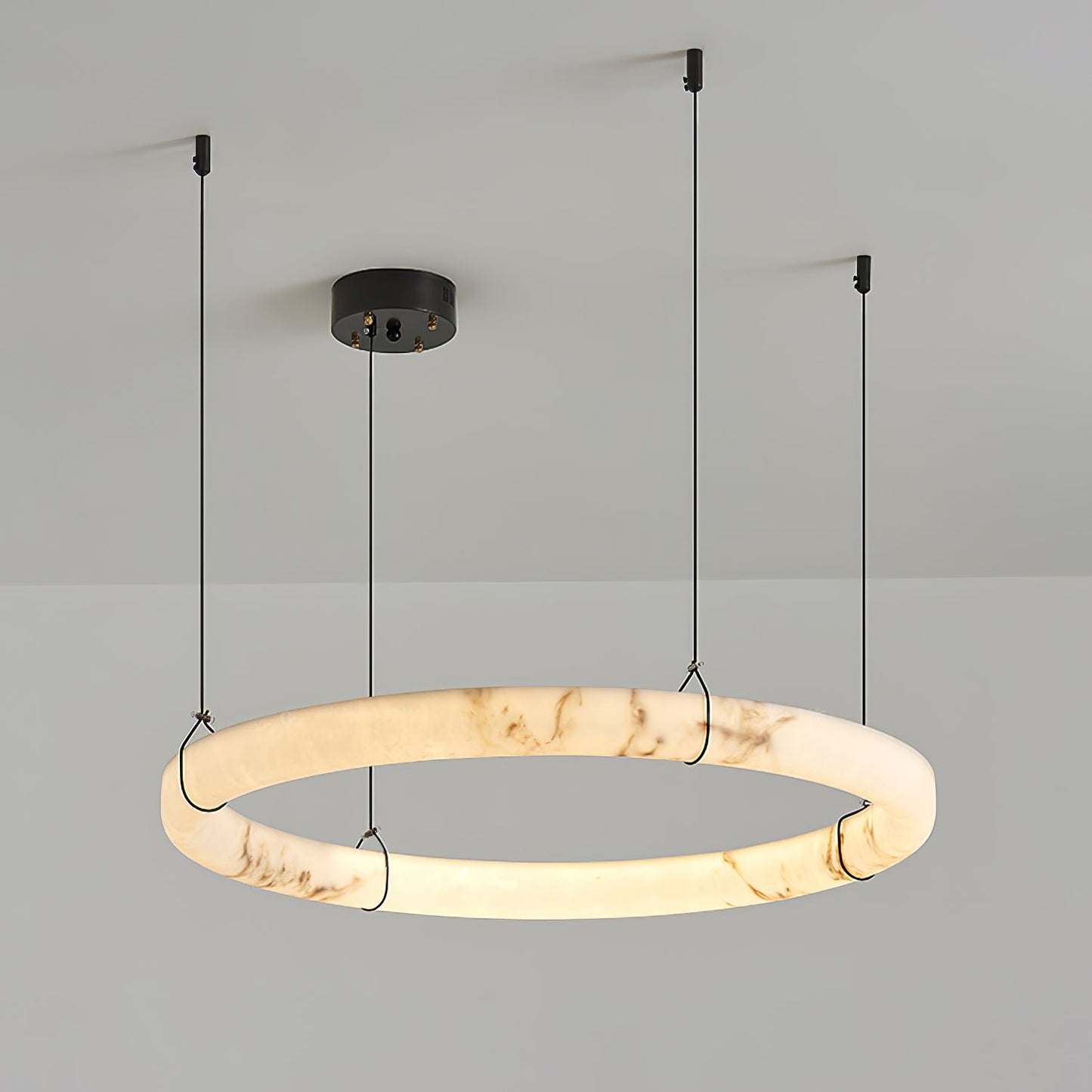 Alabaster Ring Pendant Lamp - YIOSI