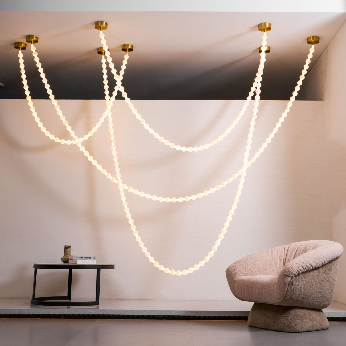 Alabaster Pearl Necklace Chandelier - YIOSI
