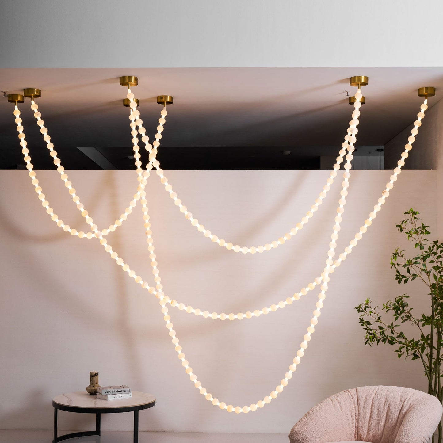 Alabaster Pearl Necklace Chandelier - YIOSI