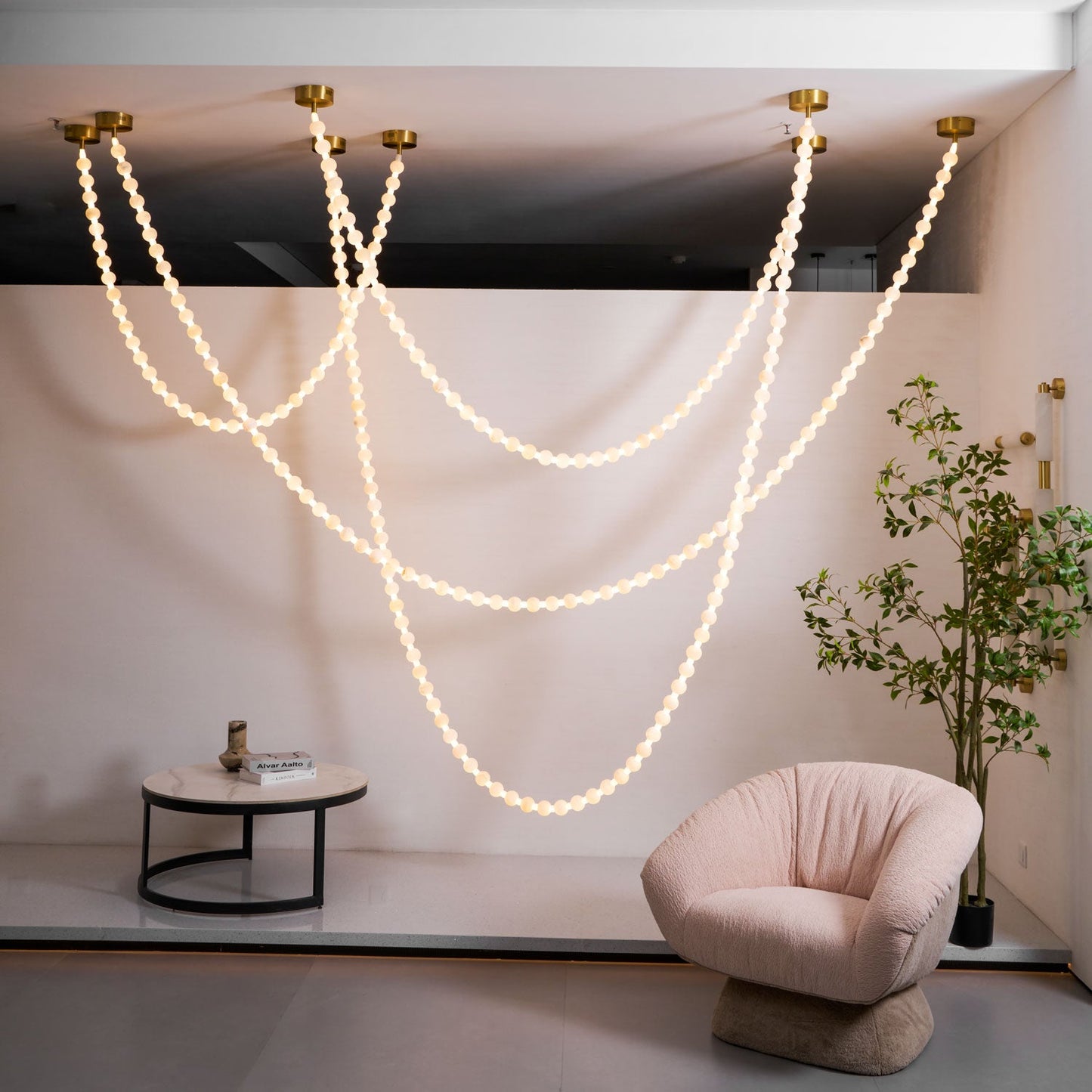 Alabaster Pearl Necklace Chandelier - YIOSI