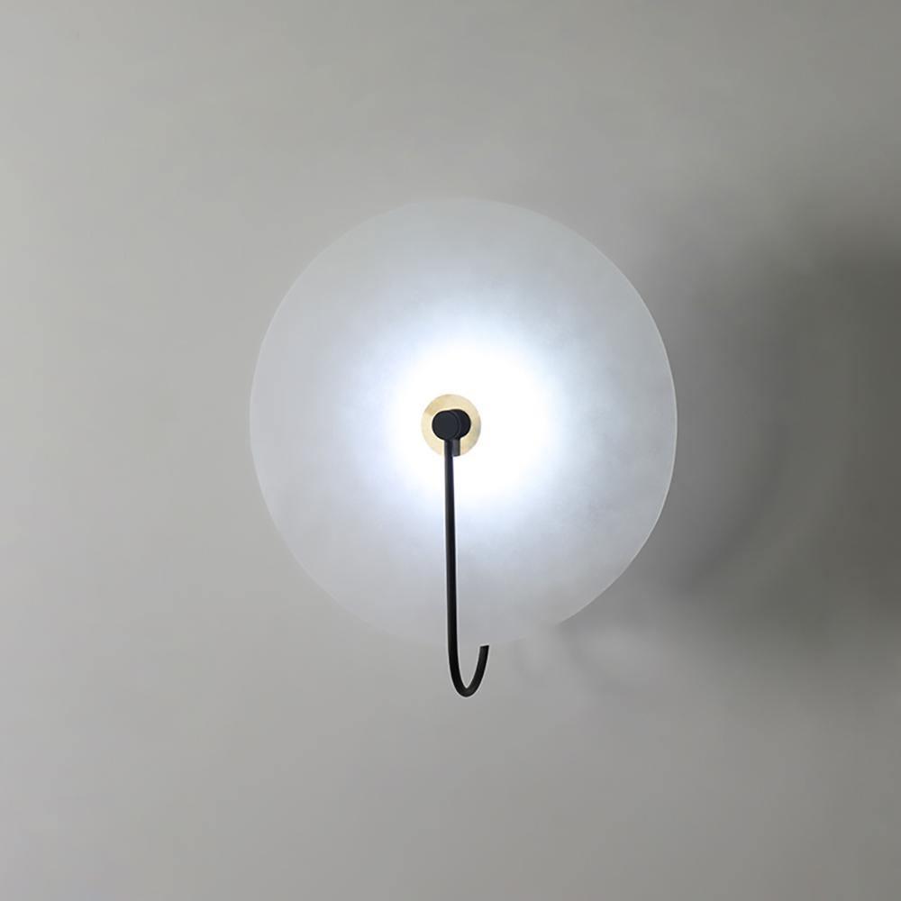Vakkerlight Alabaster LED Wall Lamp with Gold Black Finish