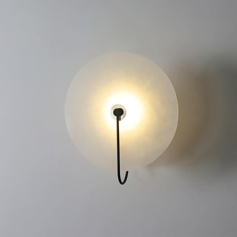 Vakkerlight Alabaster LED Wall Lamp with Gold Black Finish