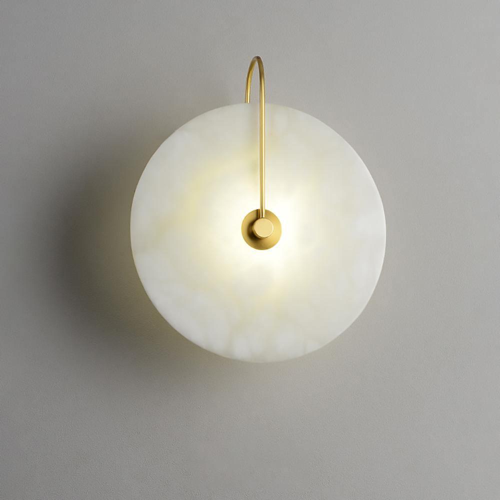 Vakkerlight Alabaster LED Wall Lamp with Gold Black Finish