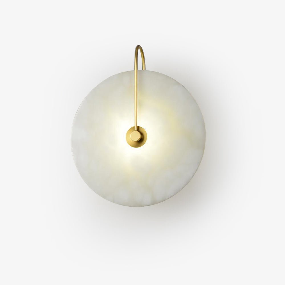 Vakkerlight Alabaster LED Wall Lamp with Gold Black Finish