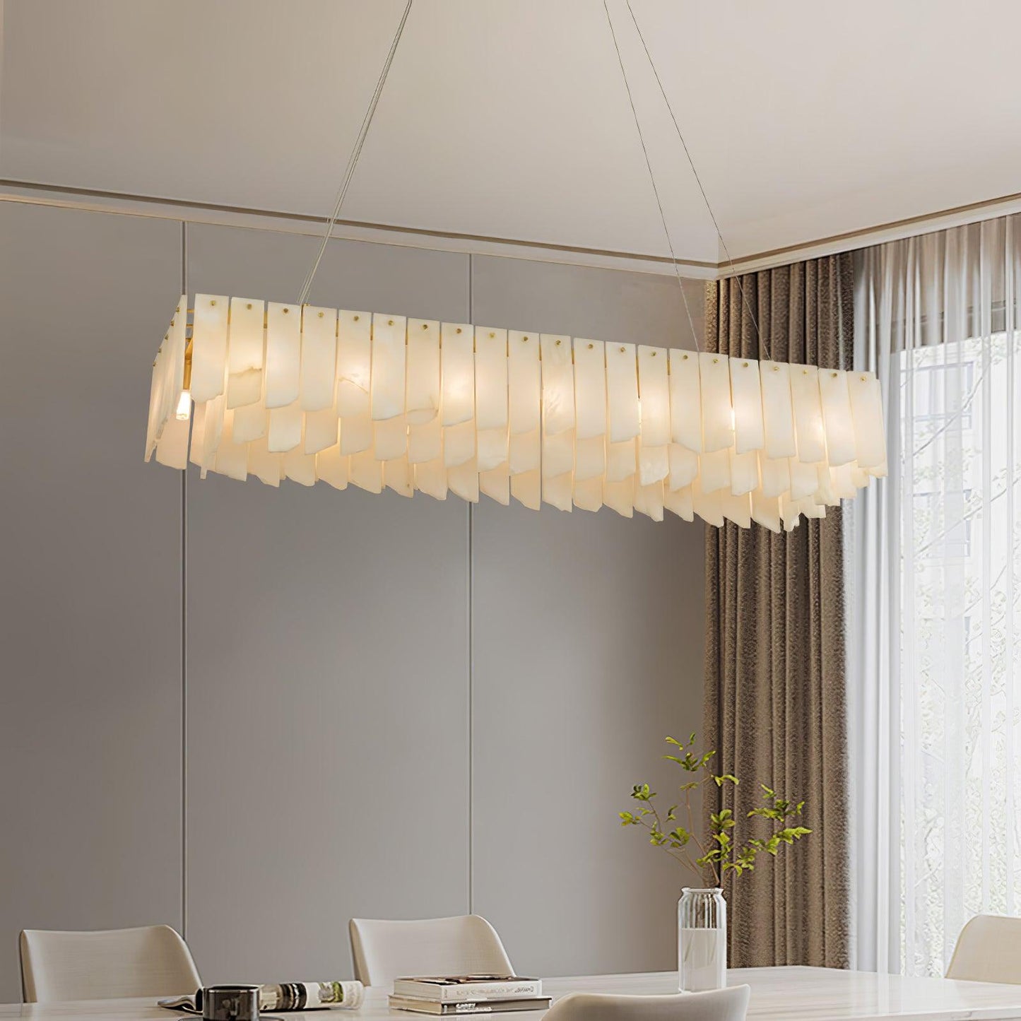 Alabaster Cascade Tiered Chandelier - YIOSI