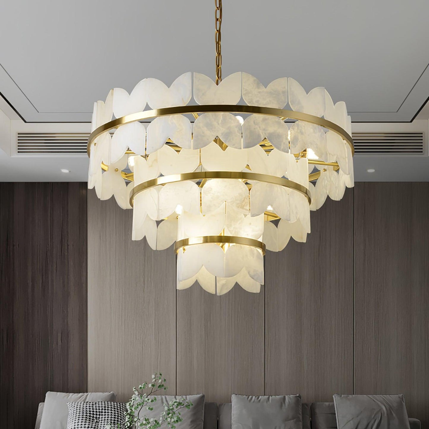 Alabaster Cloudscape Chandelier - YIOSI