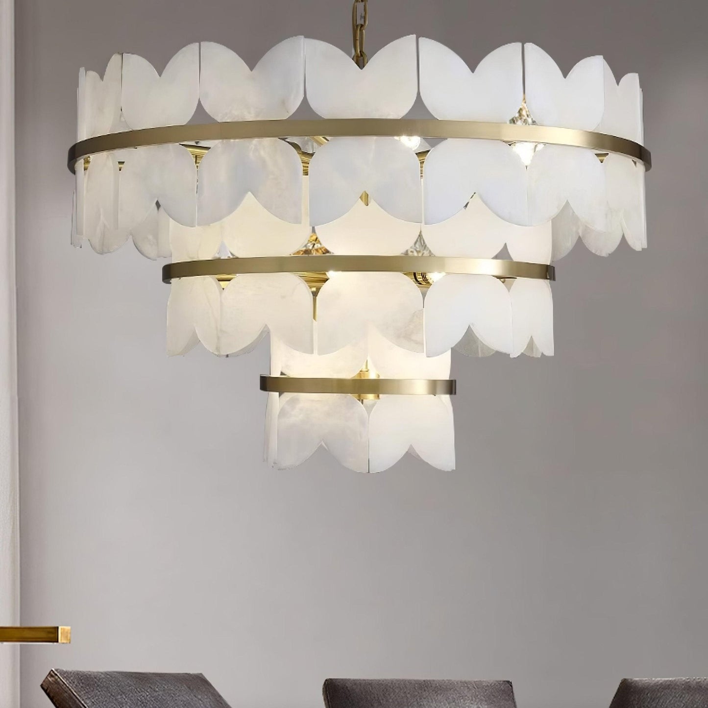 Alabaster Cloudscape Chandelier - YIOSI