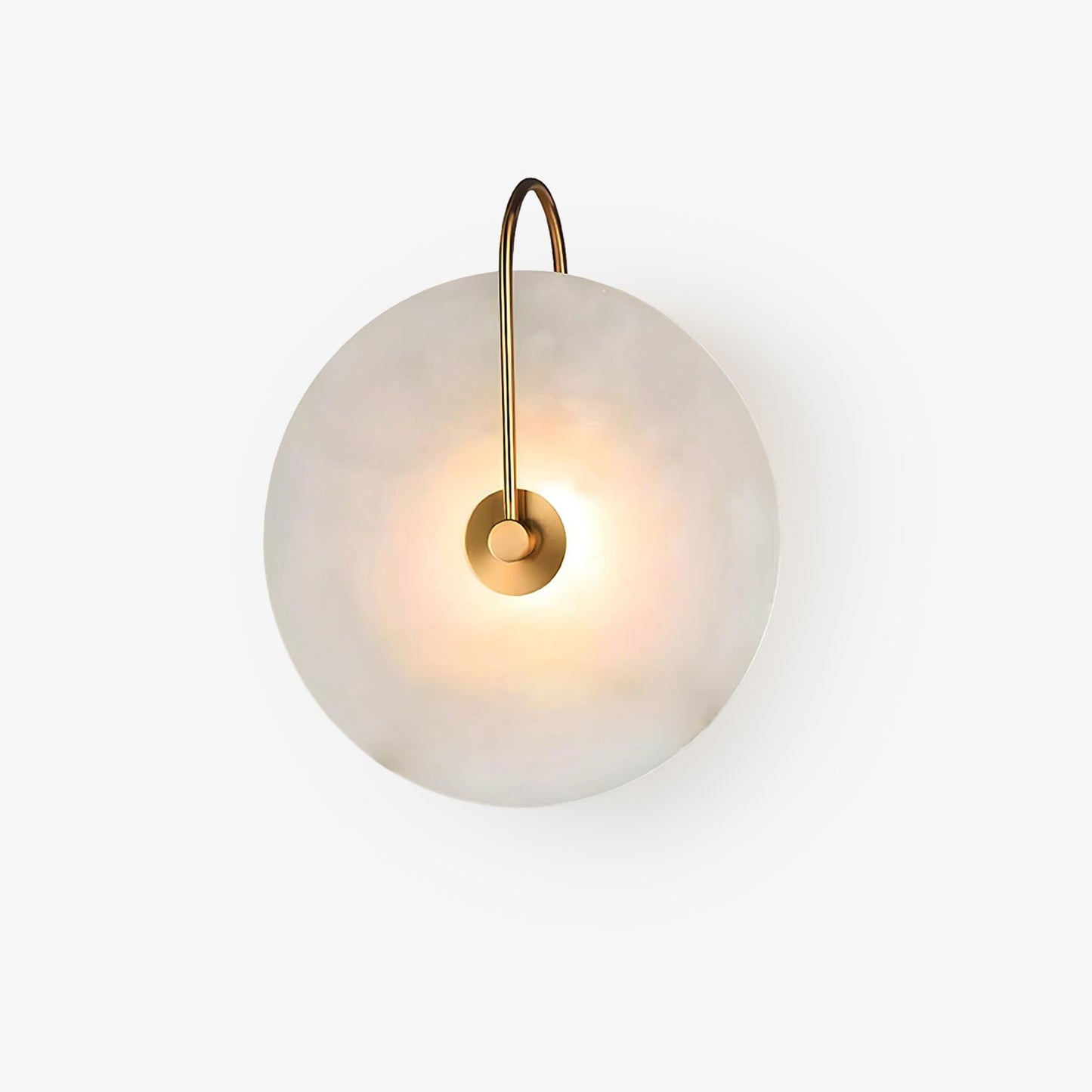 Vakkerlight Alabaster LED Wall Lamp with Gold Black Finish