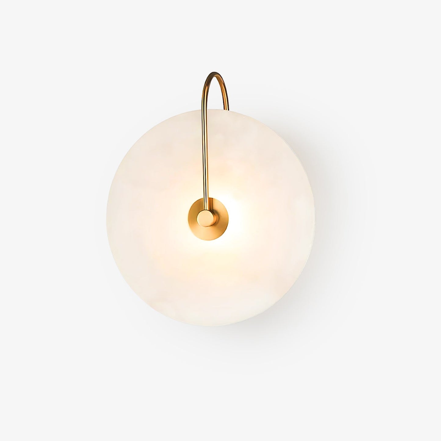 Vakkerlight Alabaster LED Wall Lamp with Gold Black Finish