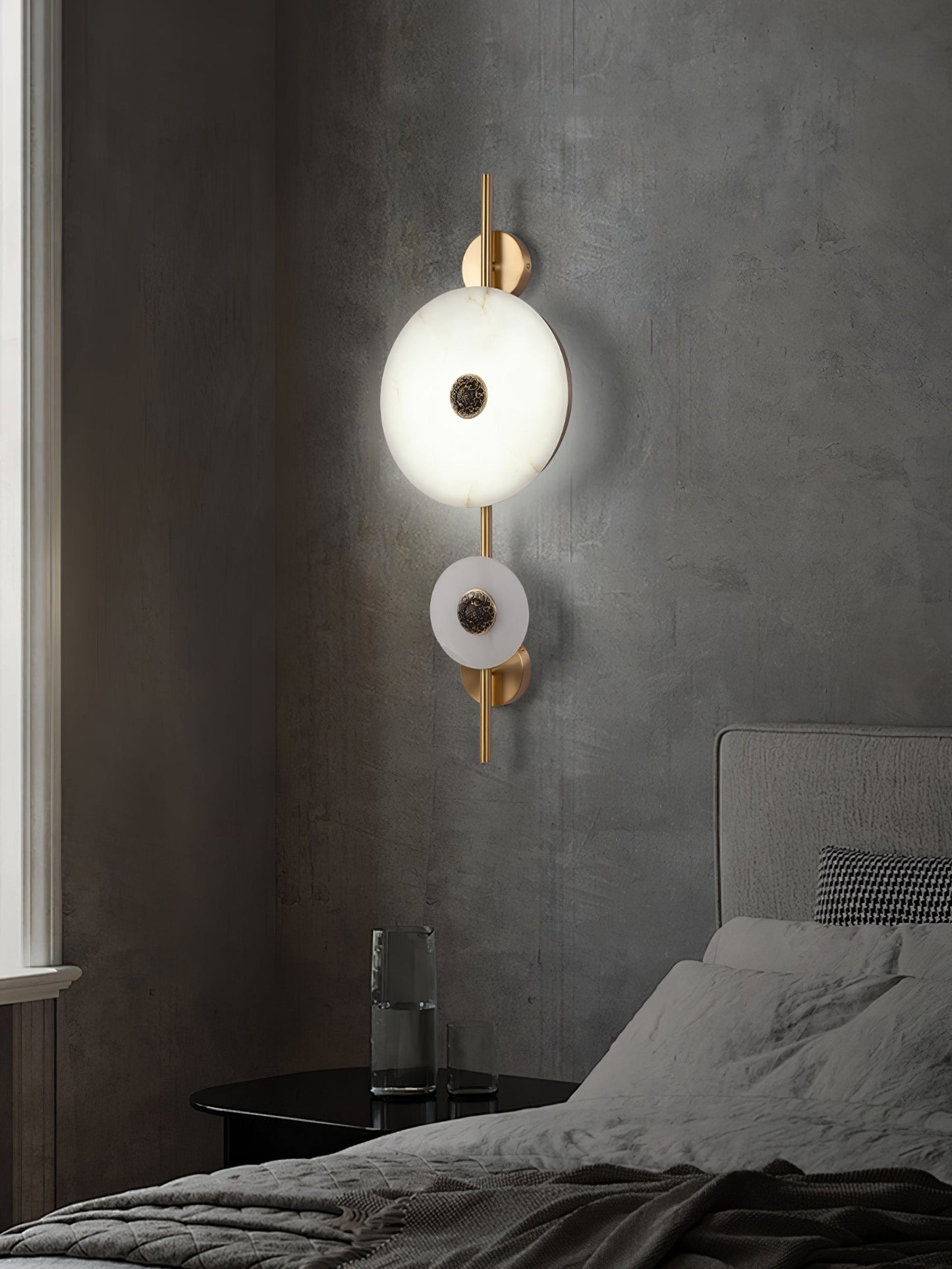 Alabaster Eclipse Wall Light - YIOSI