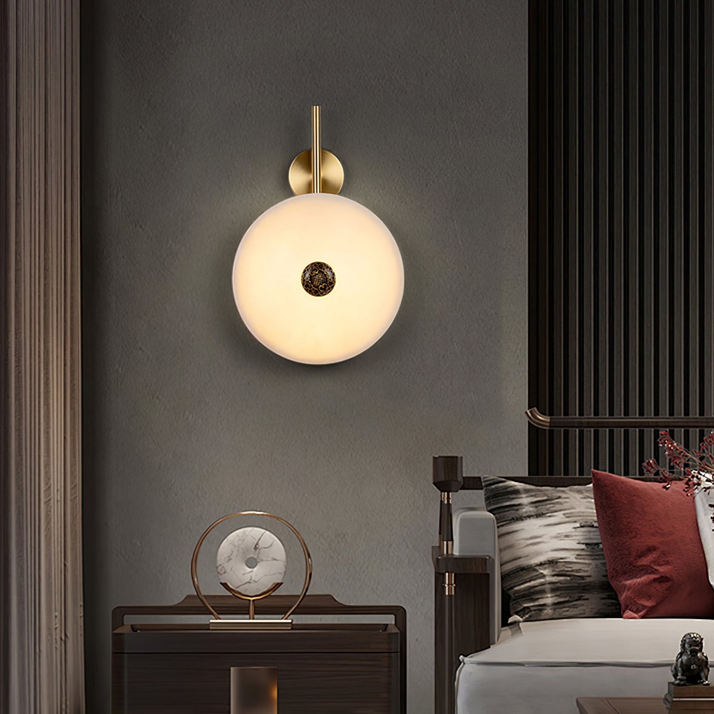 Alabaster Eclipse Wall Light - YIOSI