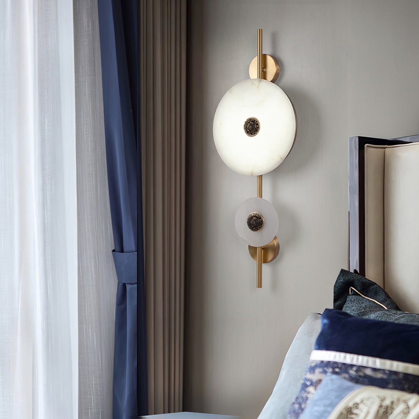 Alabaster Eclipse Wall Light - YIOSI