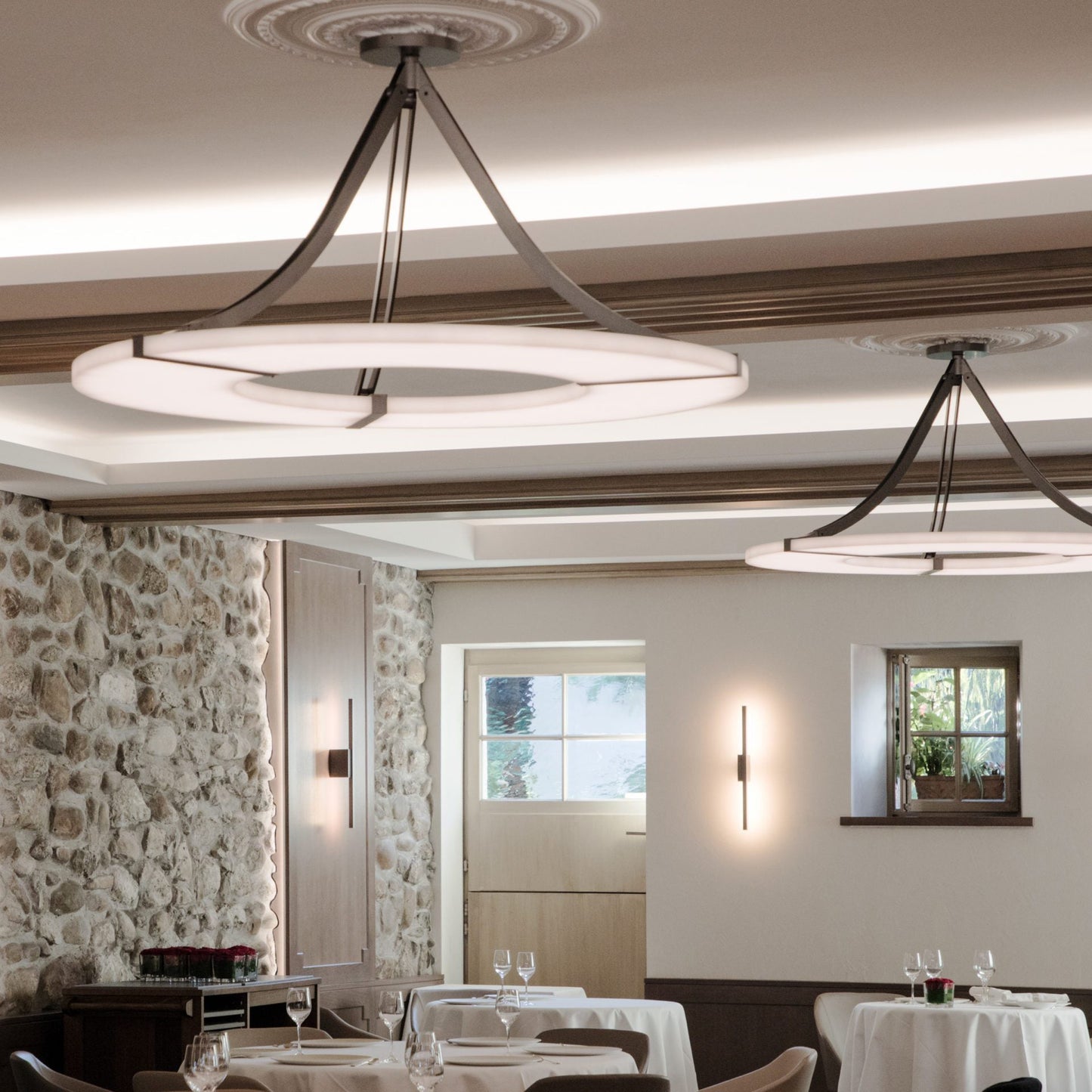 Alabaster Halo Pendant Light - YIOSI