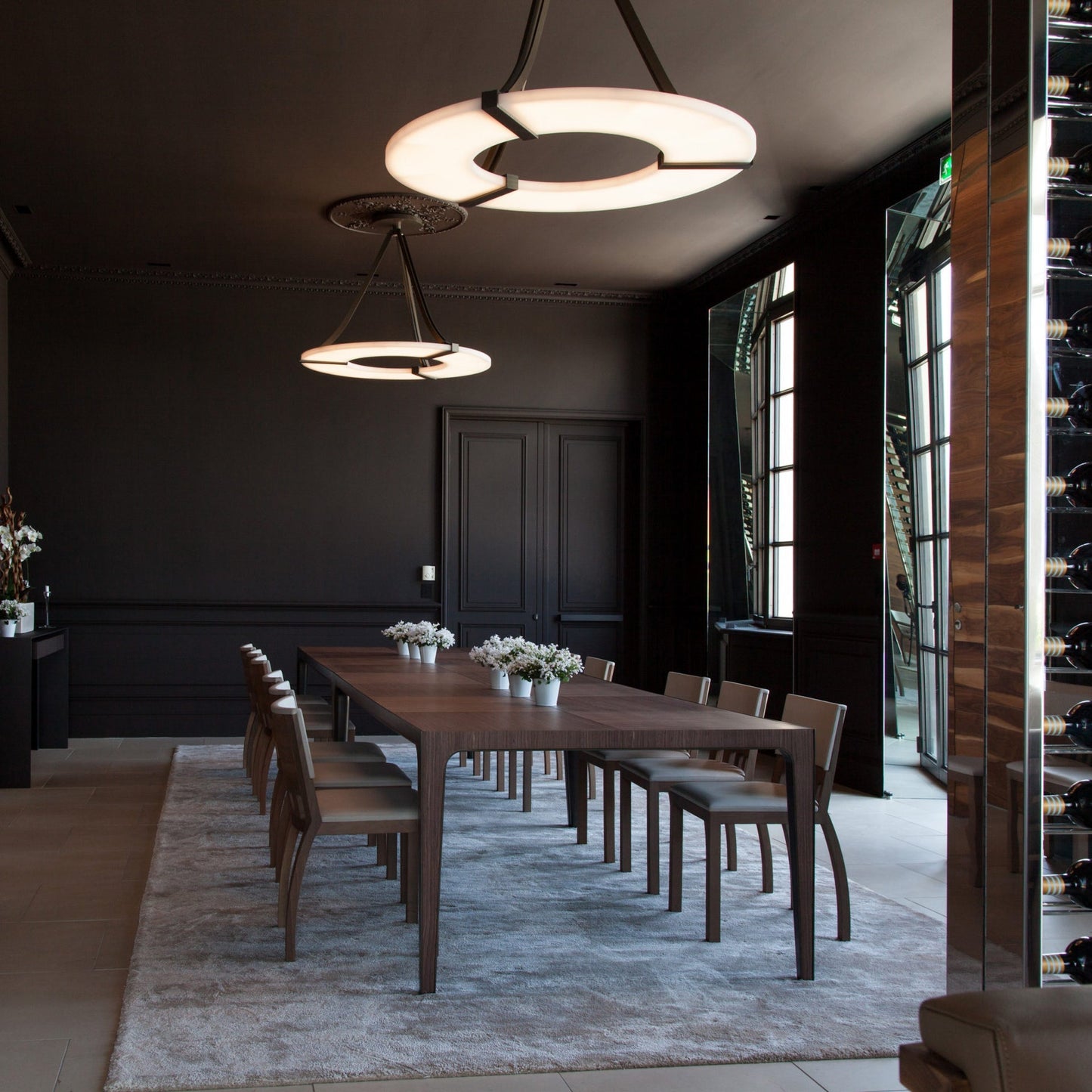 Alabaster Halo Pendant Light - YIOSI