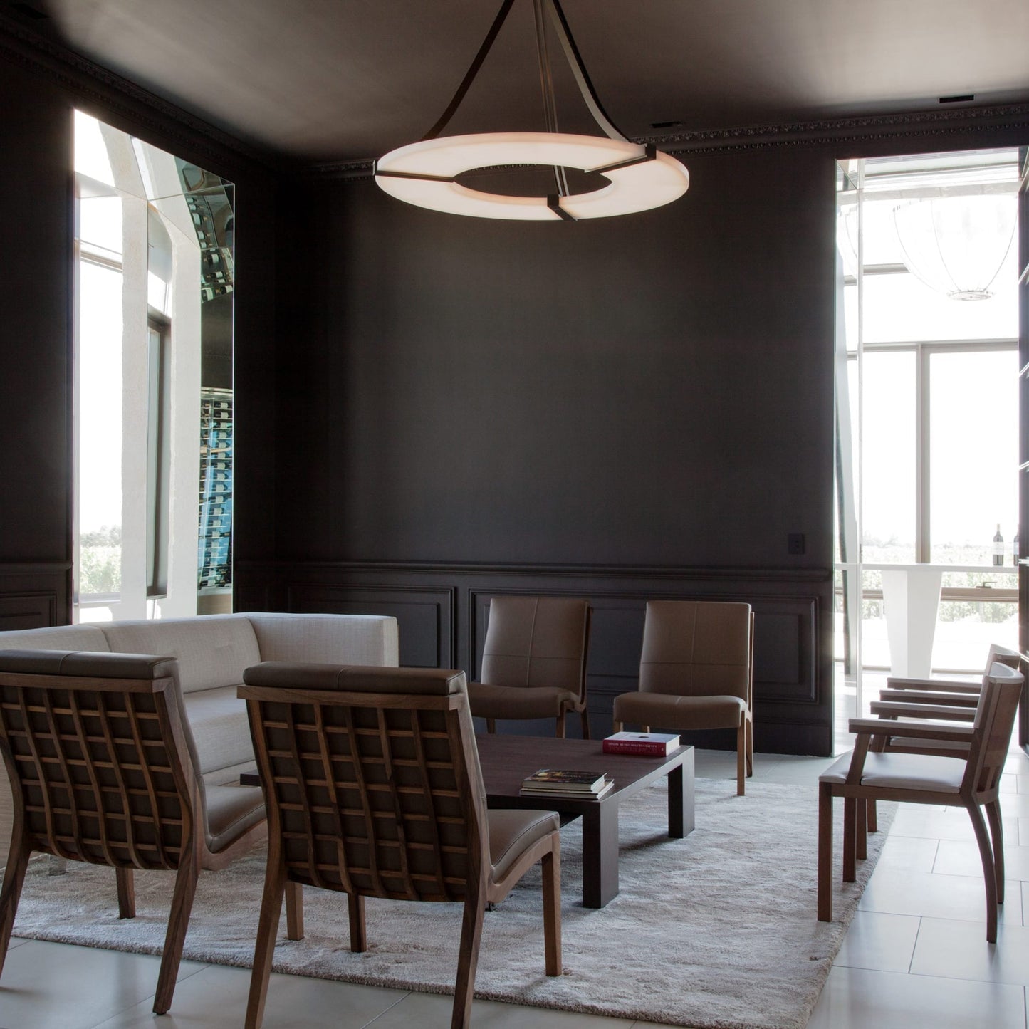 Alabaster Halo Pendant Light - YIOSI