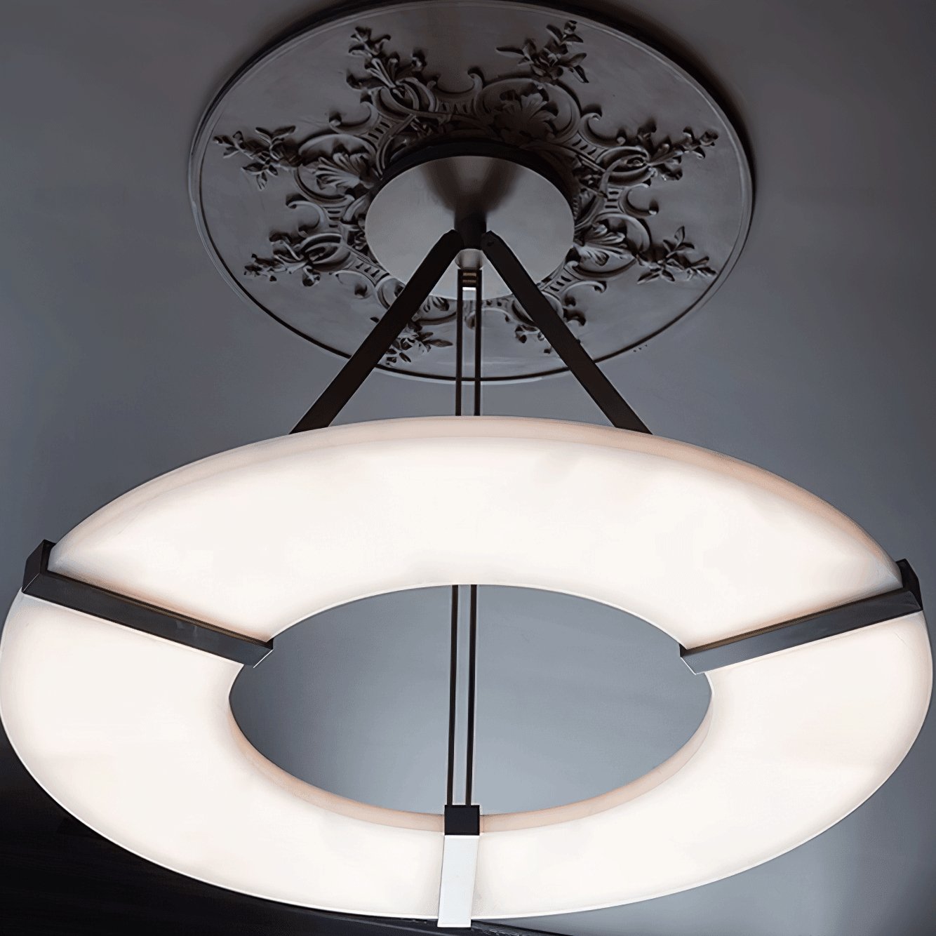Alabaster Halo Pendant Light - YIOSI