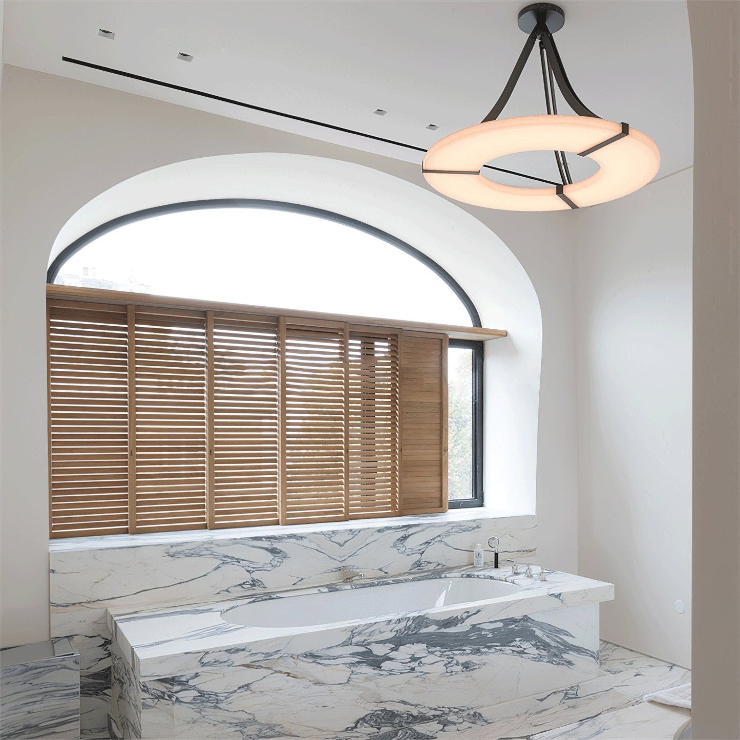 Alabaster Halo Pendant Light - YIOSI