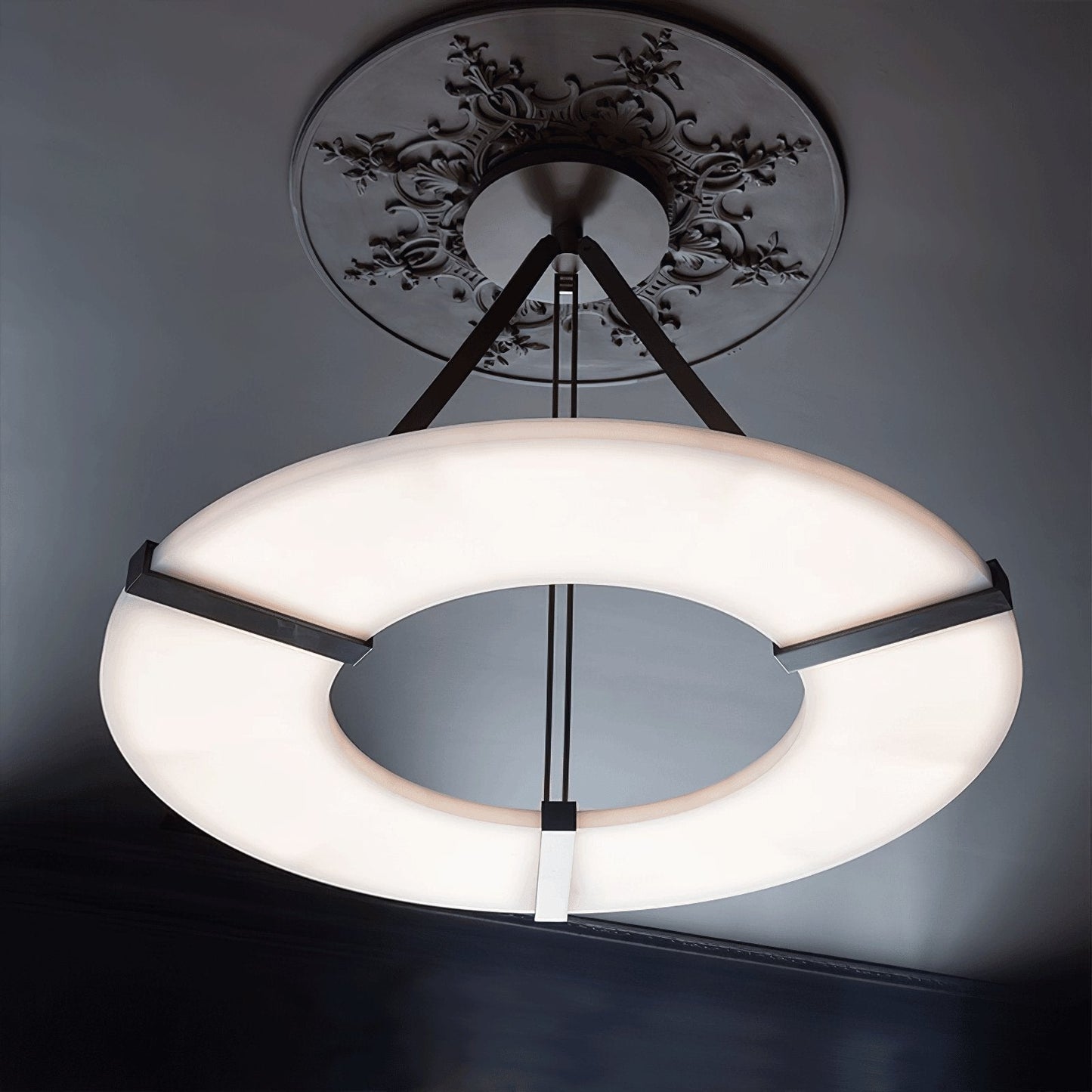 Alabaster Halo Pendant Light - YIOSI