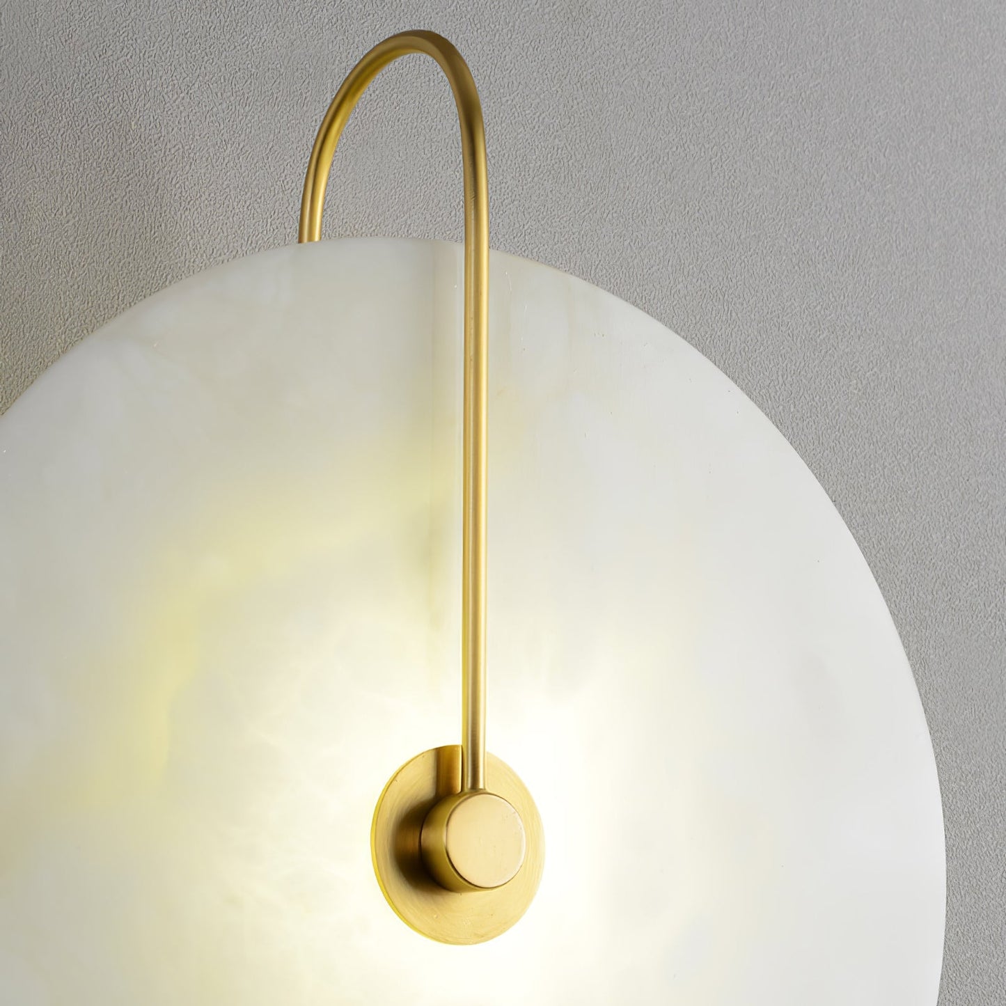 Vakkerlight Alabaster LED Wall Lamp with Gold Black Finish