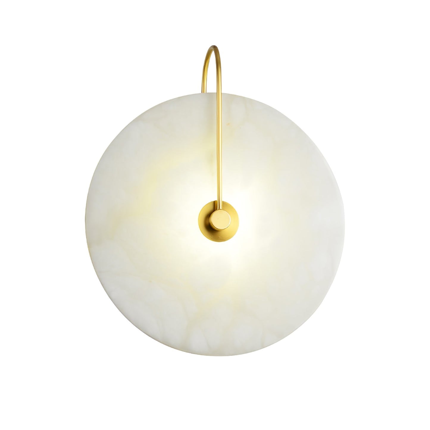 Vakkerlight Alabaster LED Wall Lamp with Gold Black Finish