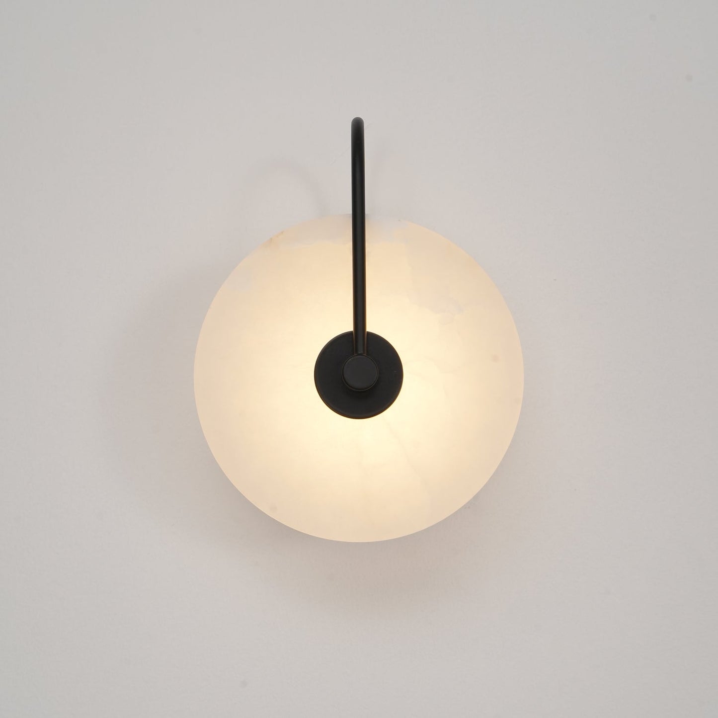 Vakkerlight Alabaster LED Wall Lamp with Gold Black Finish