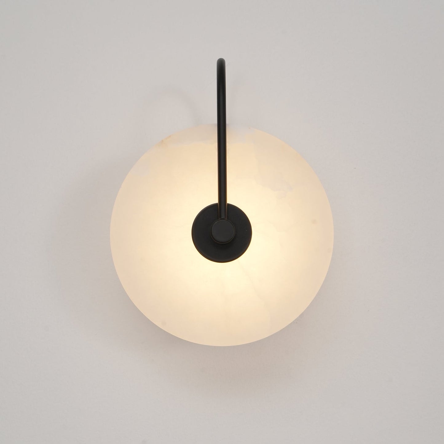 Vakkerlight Alabaster LED Wall Lamp with Gold Black Finish