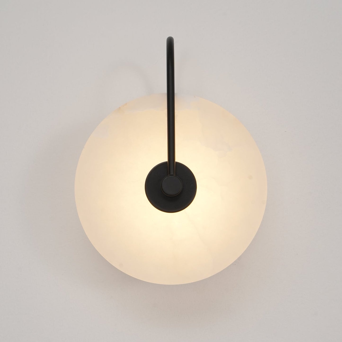 Vakkerlight Alabaster LED Wall Lamp with Gold Black Finish