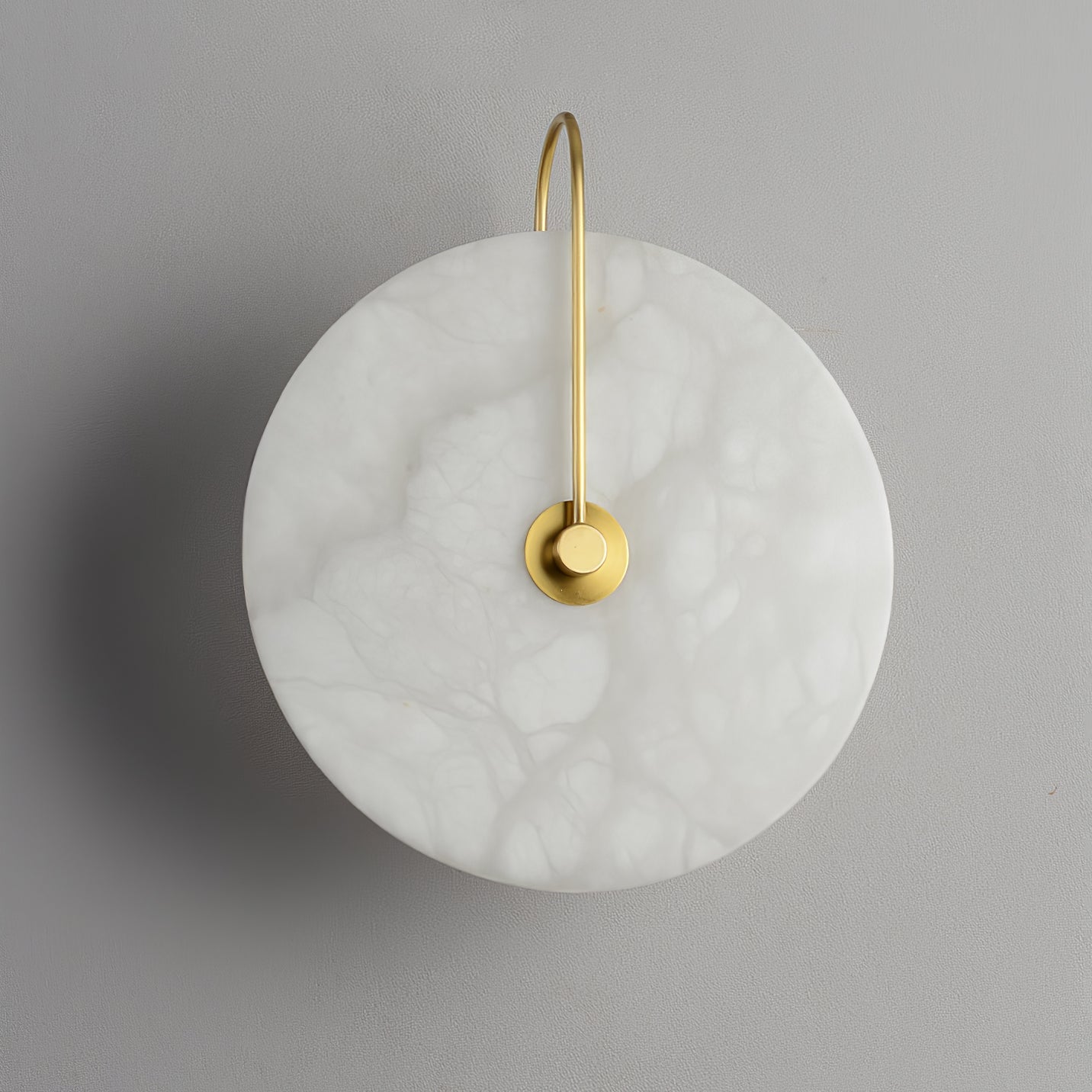 Vakkerlight Alabaster LED Wall Lamp with Gold Black Finish