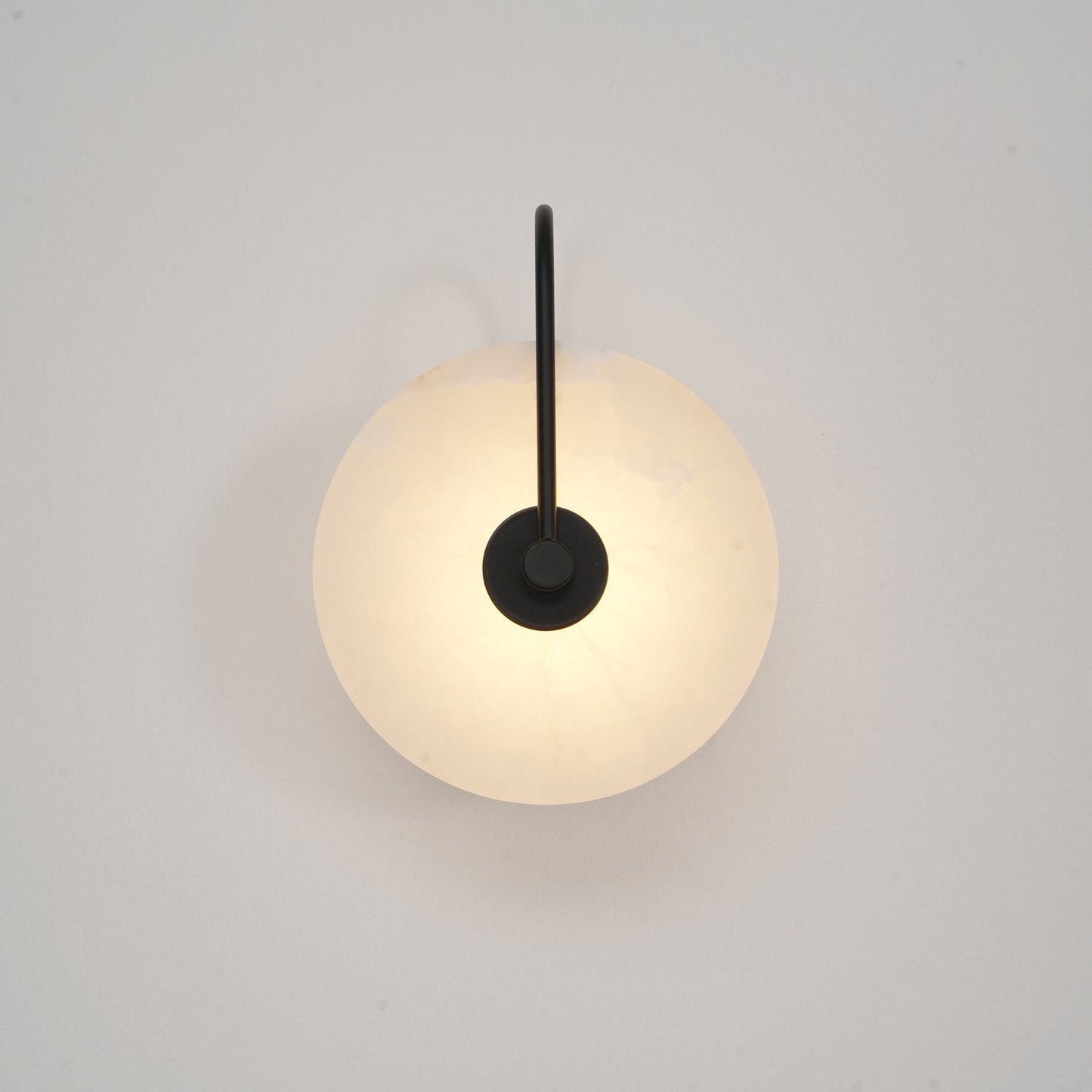 Vakkerlight Alabaster LED Wall Lamp with Gold Black Finish