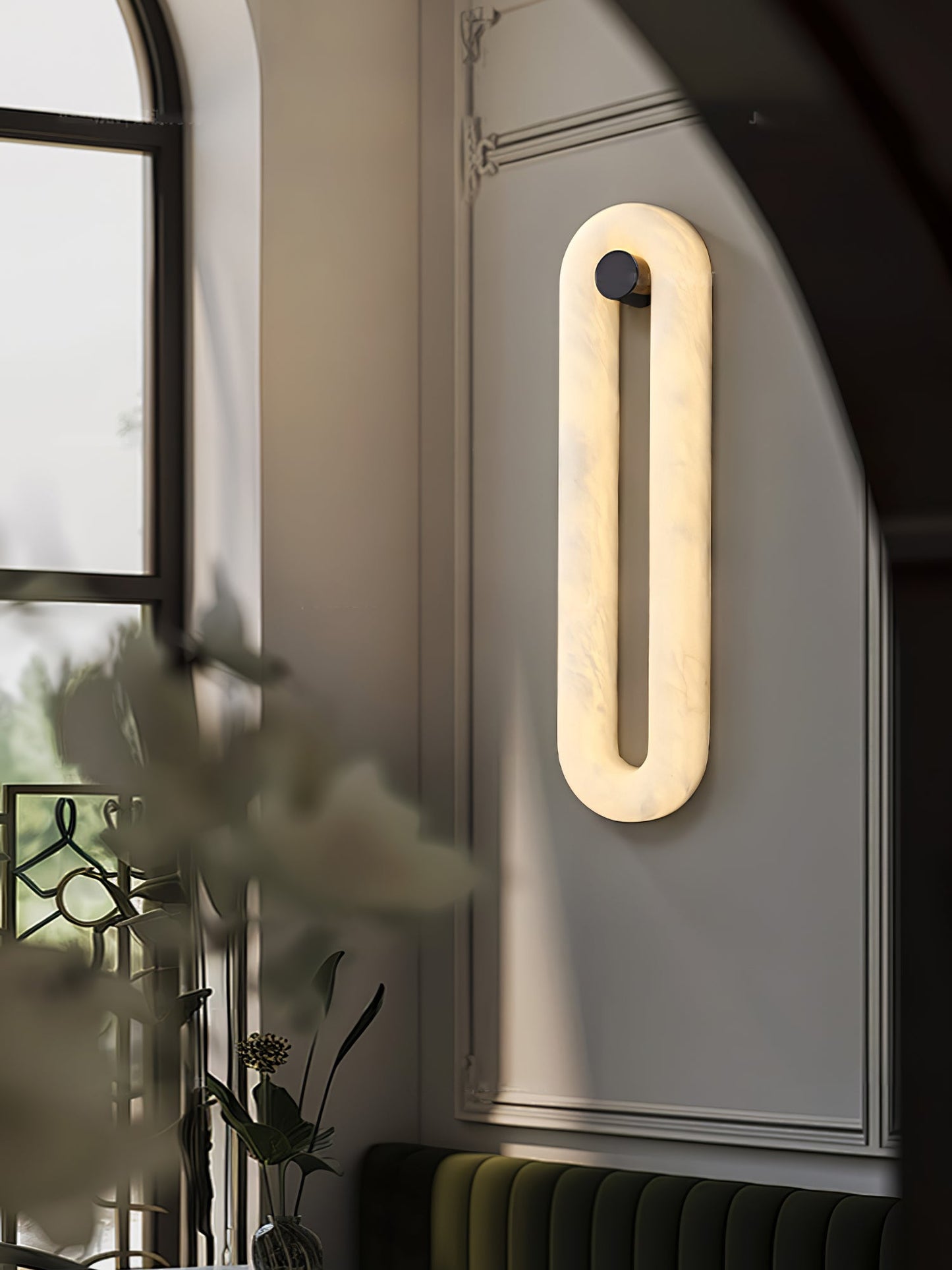 Alabaster Loop Wall Light - YIOSI