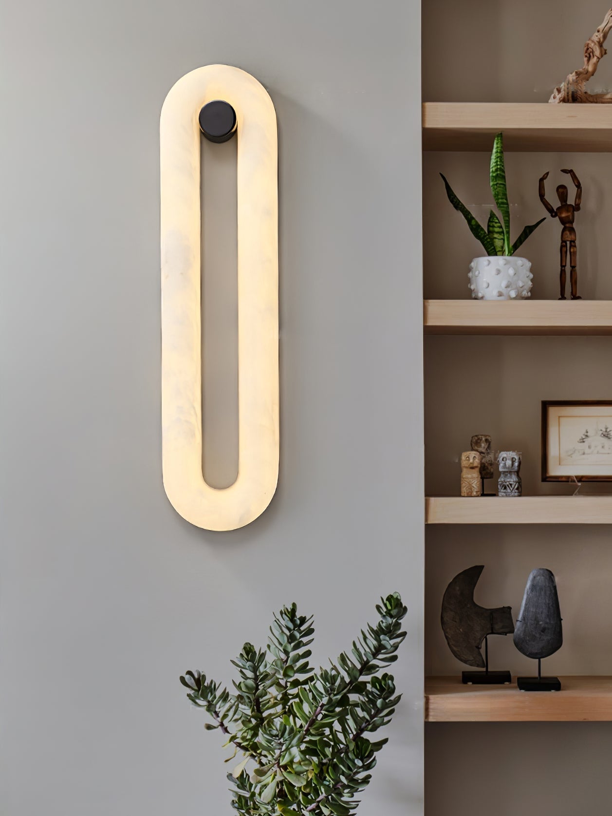Alabaster Loop Wall Light - YIOSI