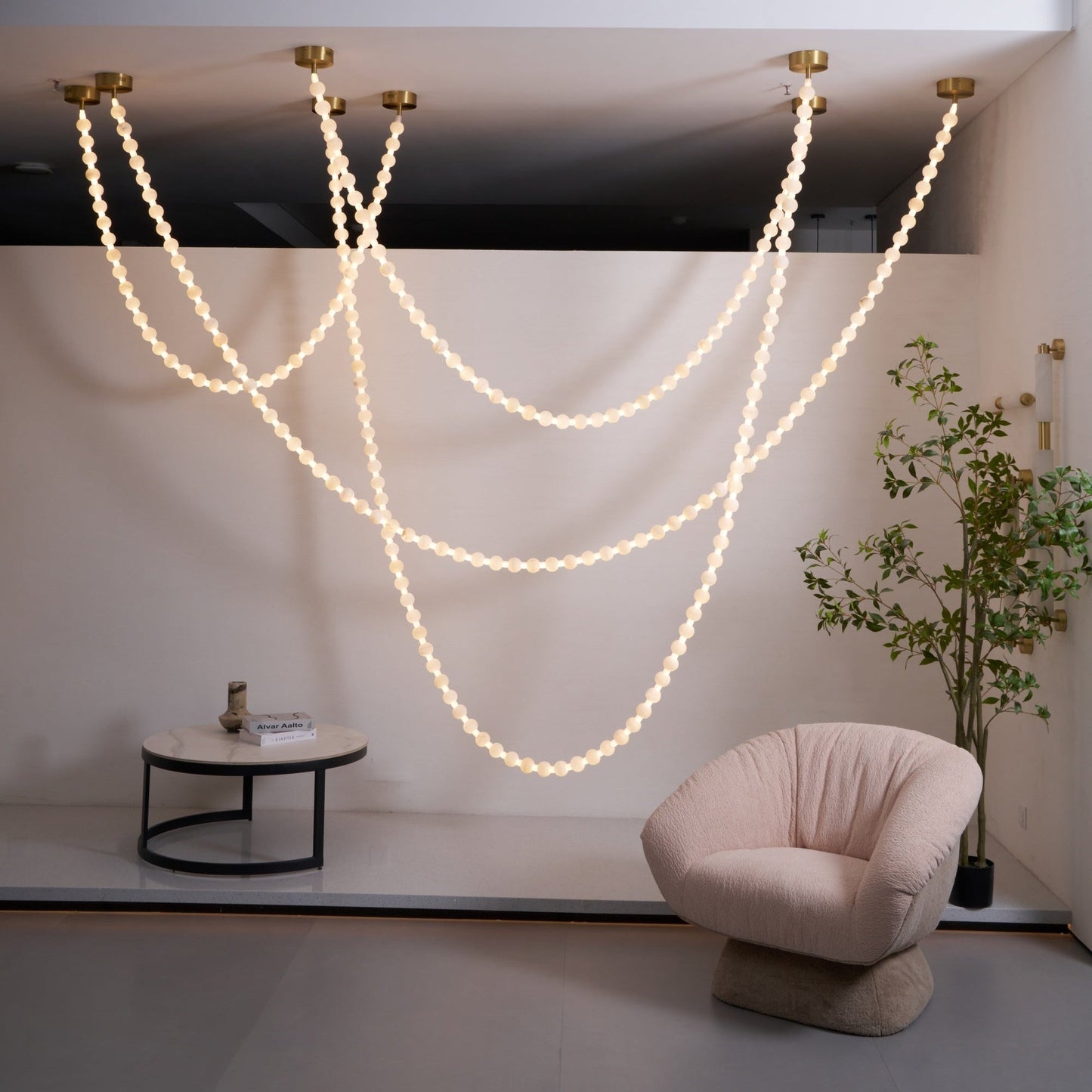 Alabaster Pearl Necklace Chandelier - YIOSI