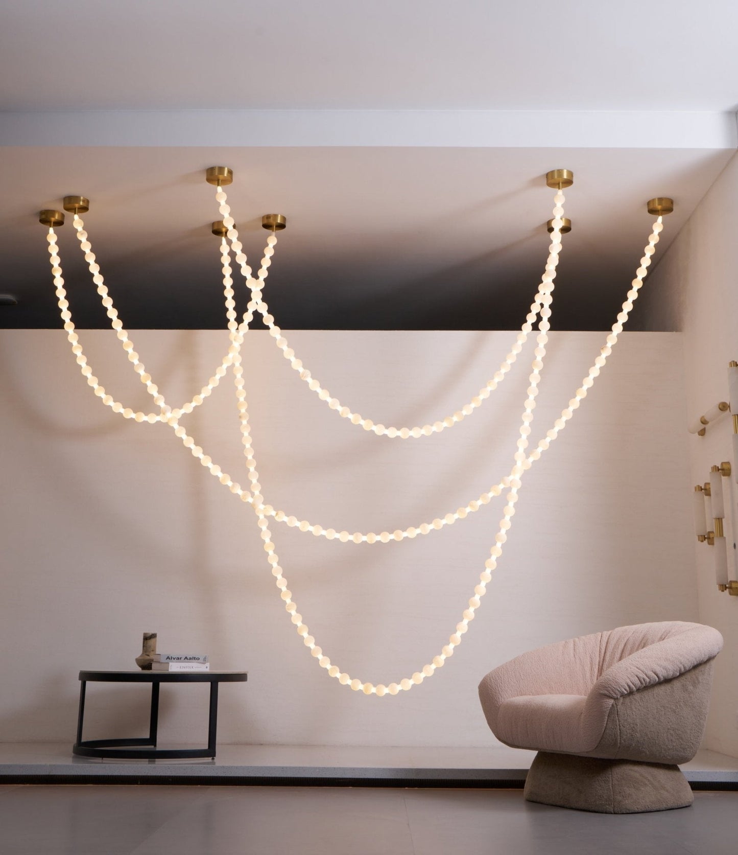 Alabaster Pearl Necklace Chandelier - YIOSI