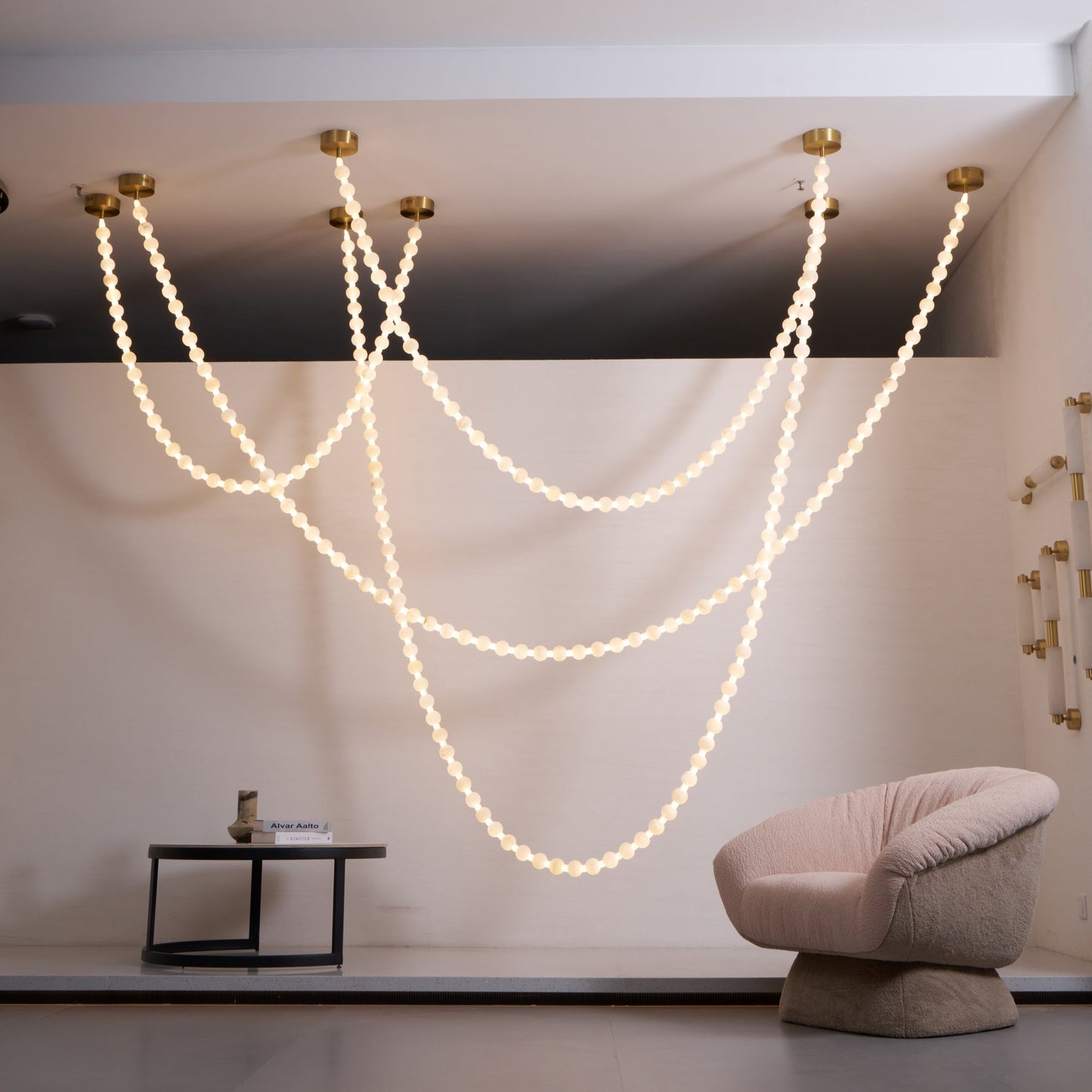 Alabaster Pearl Necklace Chandelier - YIOSI