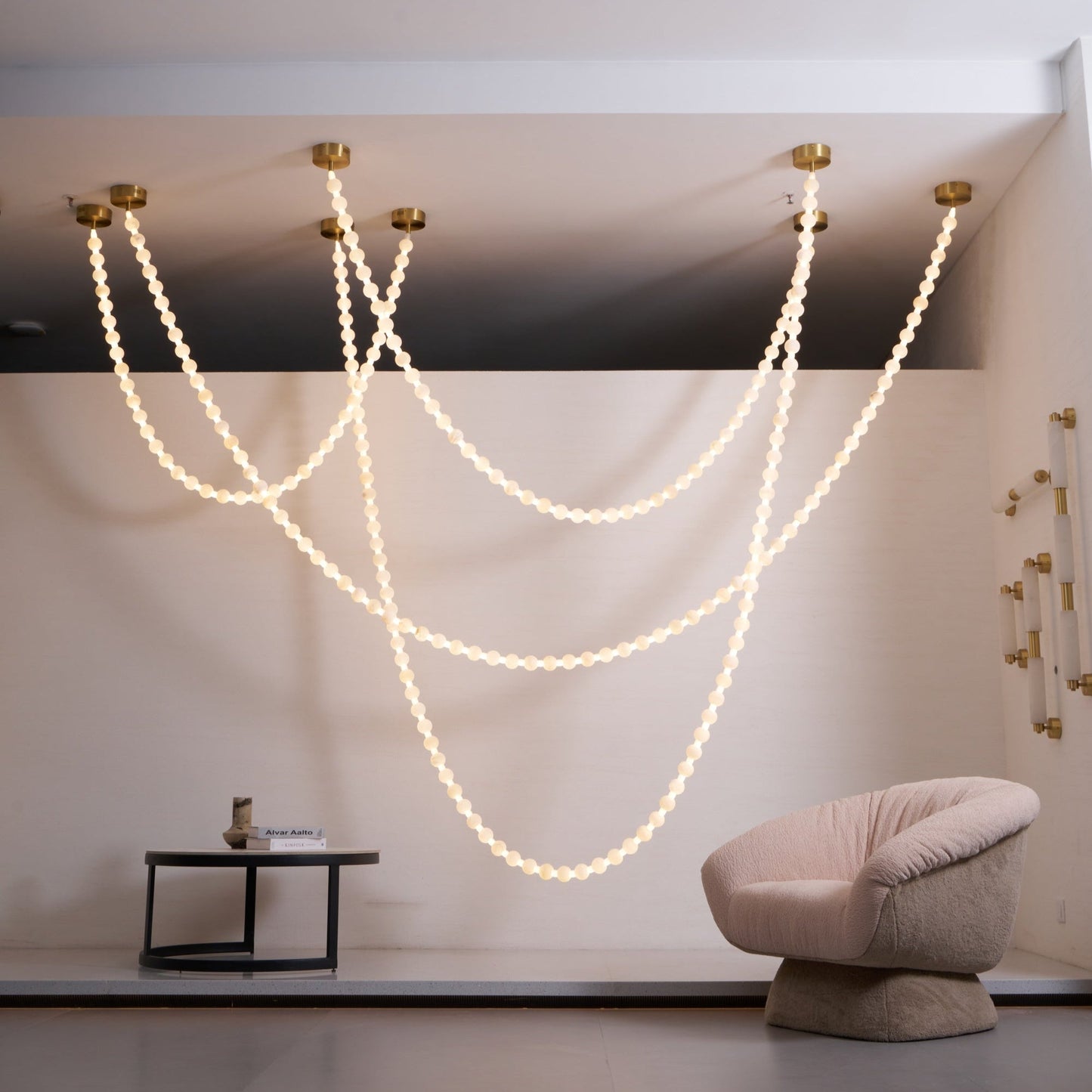 Alabaster Pearl Necklace Chandelier - YIOSI