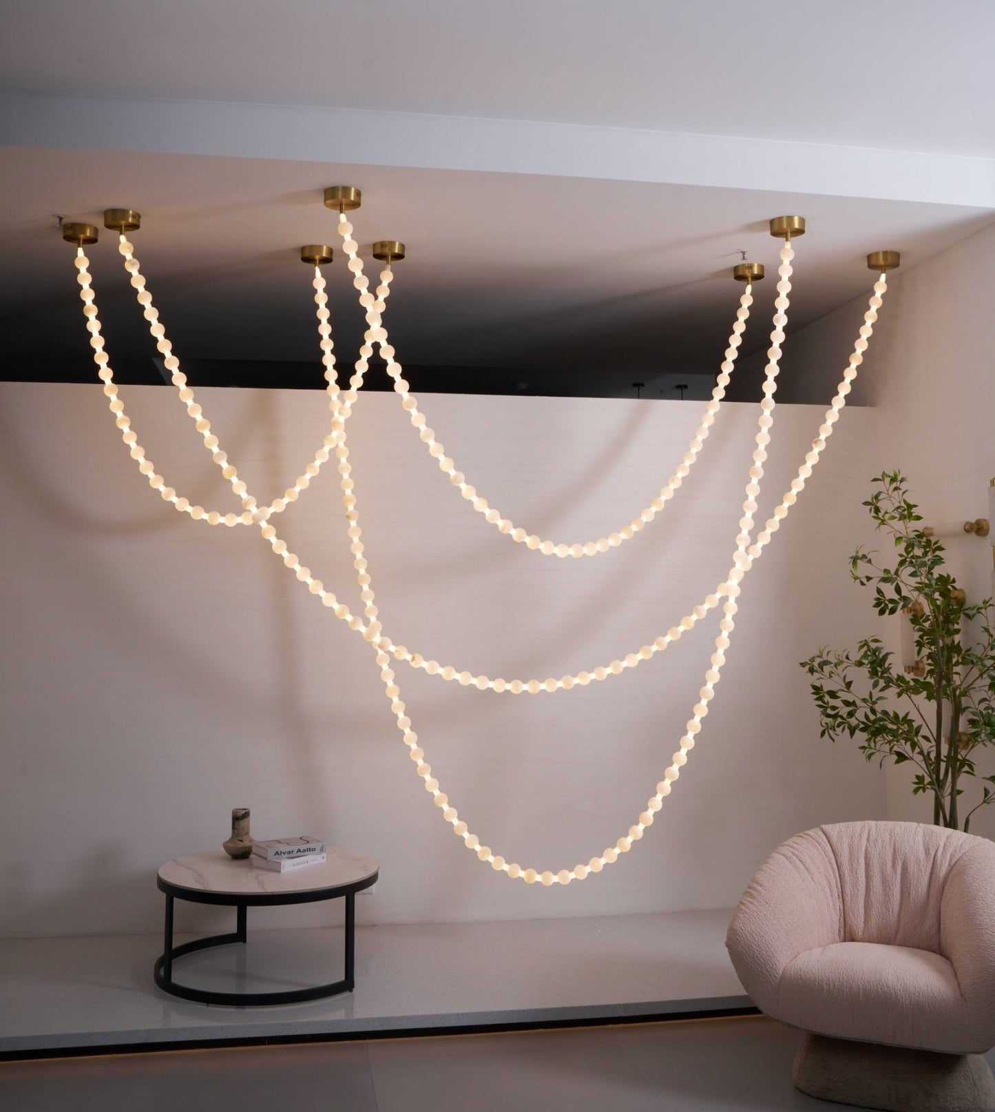 Alabaster Pearl Necklace Chandelier - YIOSI