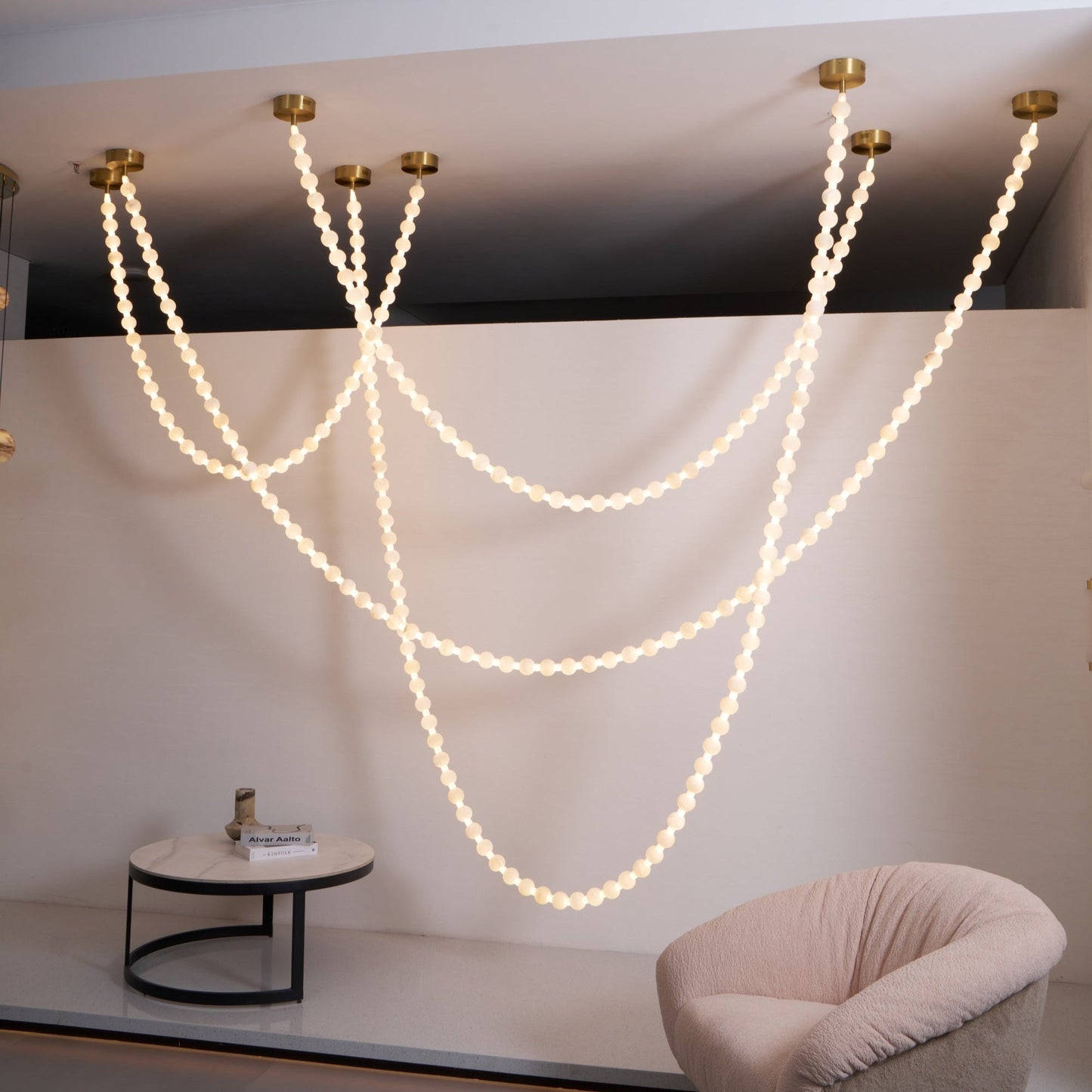 Alabaster Pearl Necklace Chandelier - YIOSI