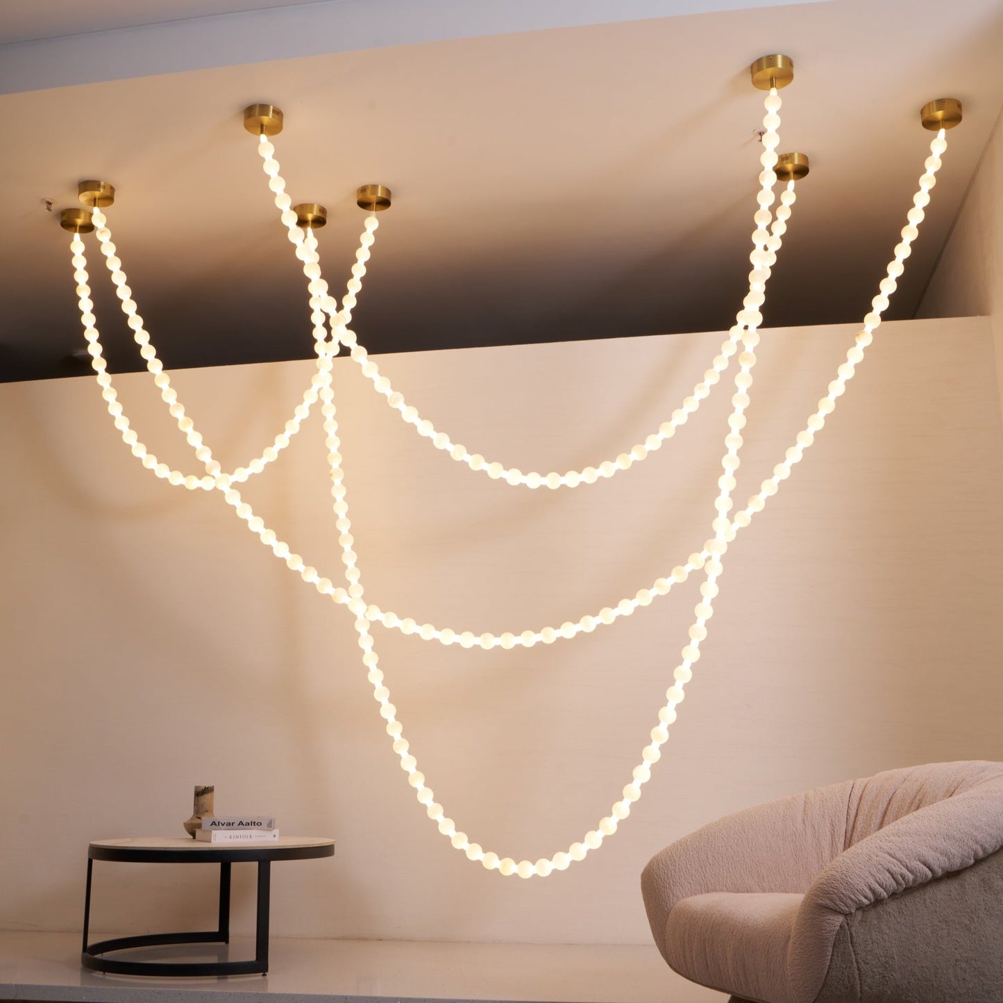 Alabaster Pearl Necklace Chandelier - YIOSI