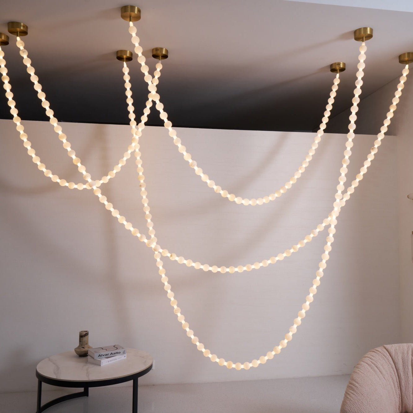 Alabaster Pearl Necklace Chandelier - YIOSI