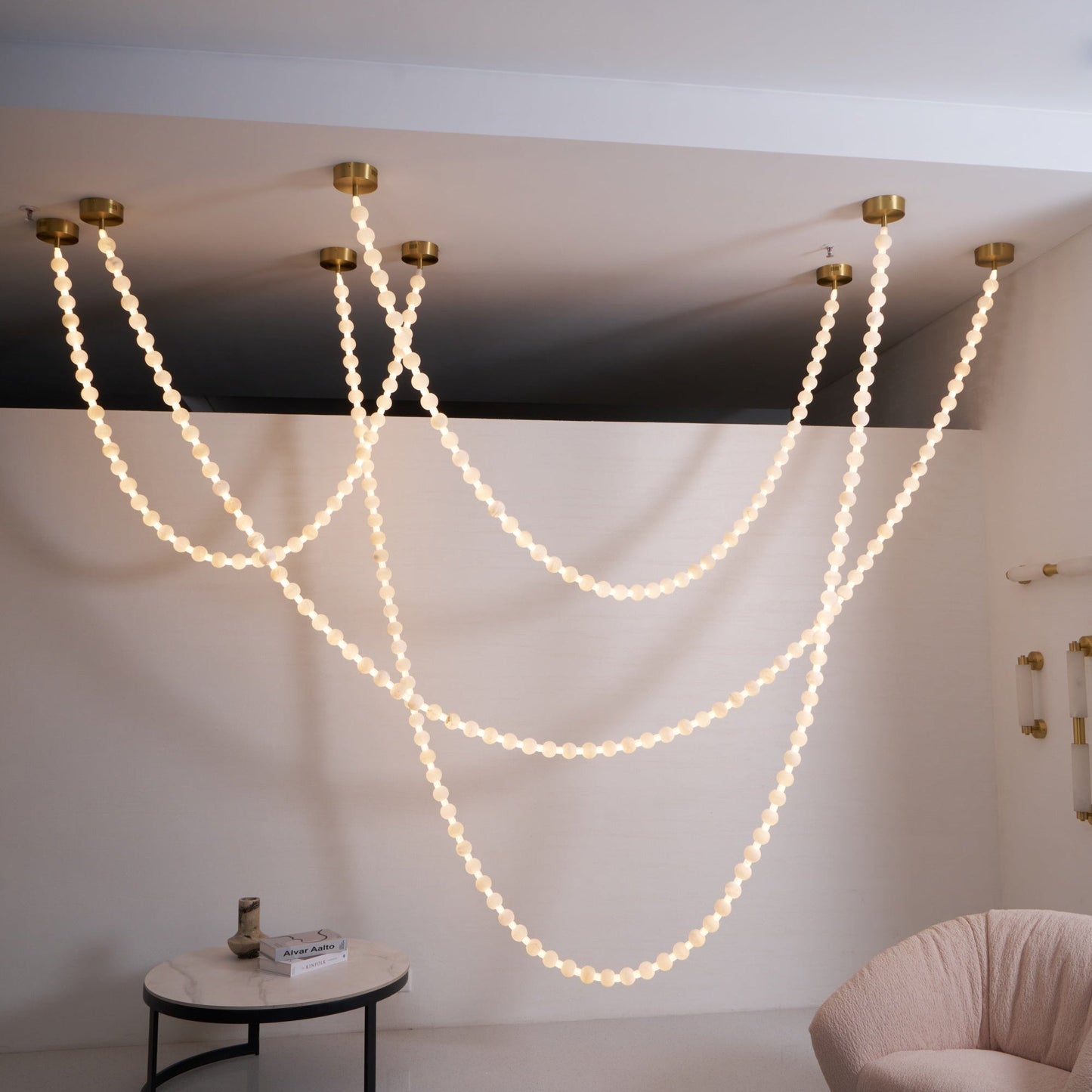Alabaster Pearl Necklace Chandelier - YIOSI
