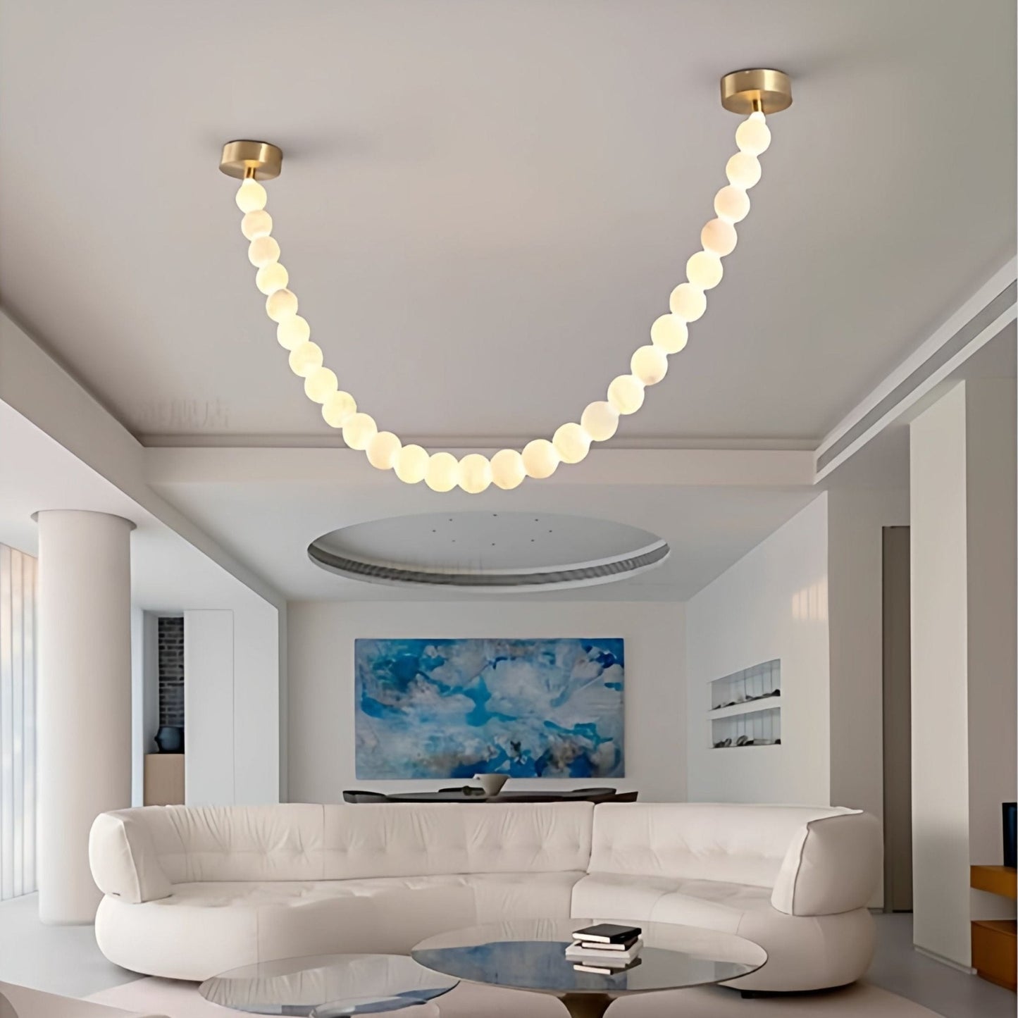 Alabaster Pearl Necklace Chandelier - YIOSI