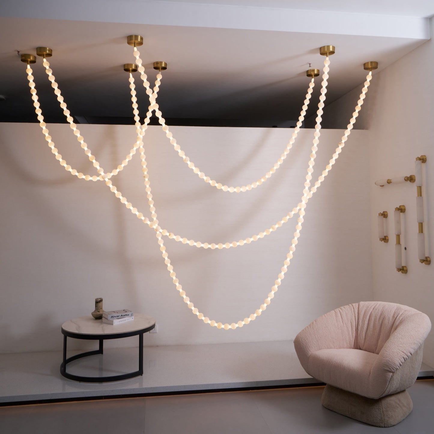 Alabaster Pearl Necklace Chandelier - YIOSI