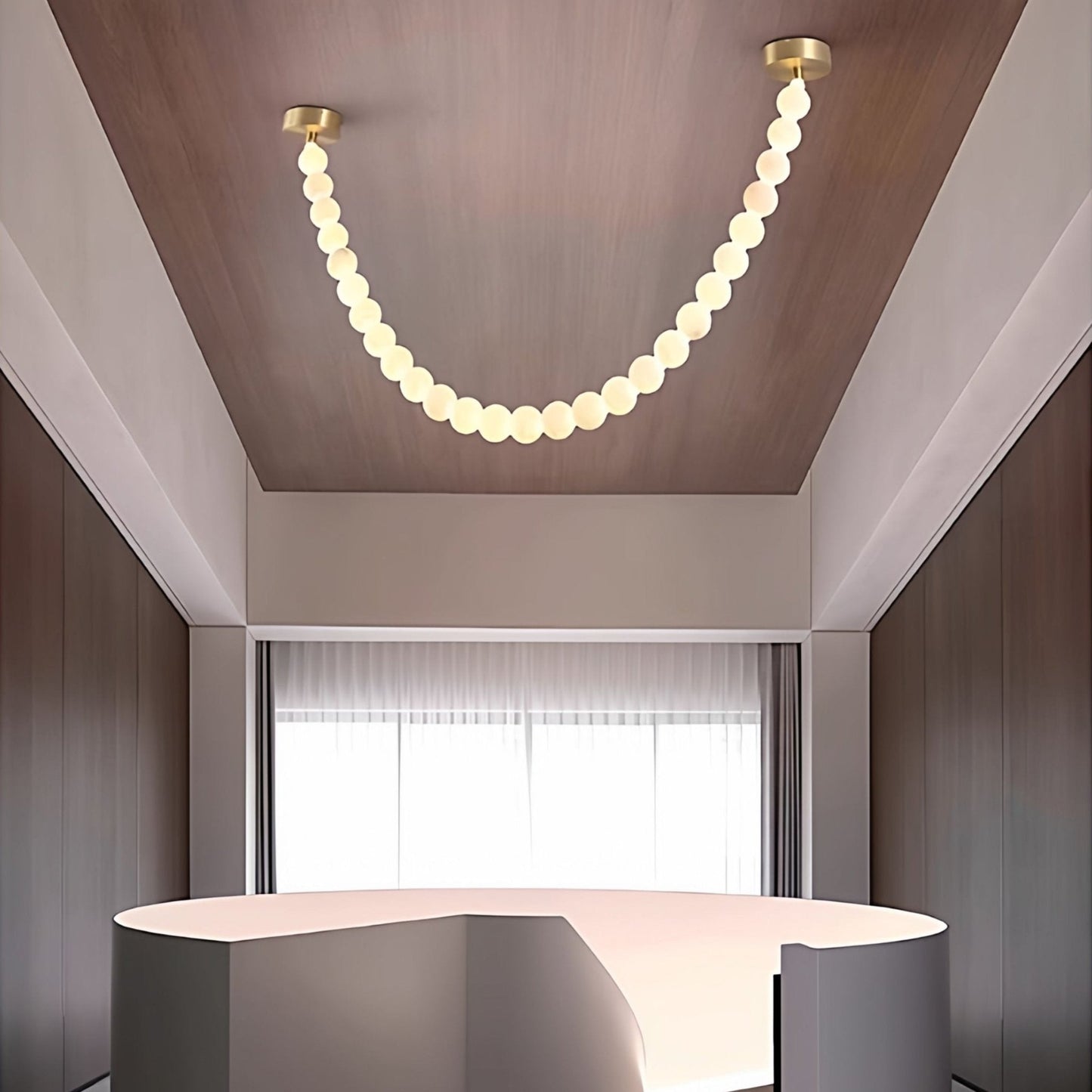 Alabaster Pearl Necklace Chandelier - YIOSI