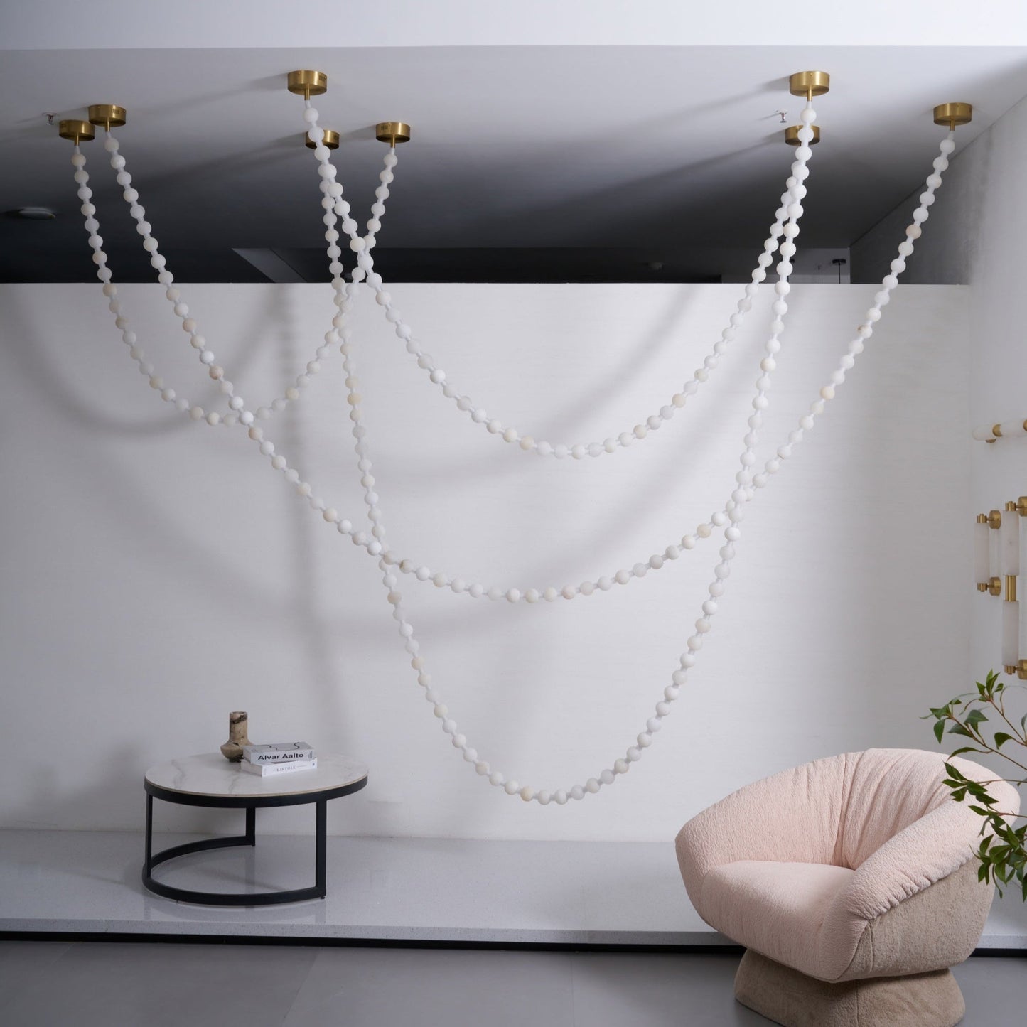 Alabaster Pearl Necklace Chandelier - YIOSI