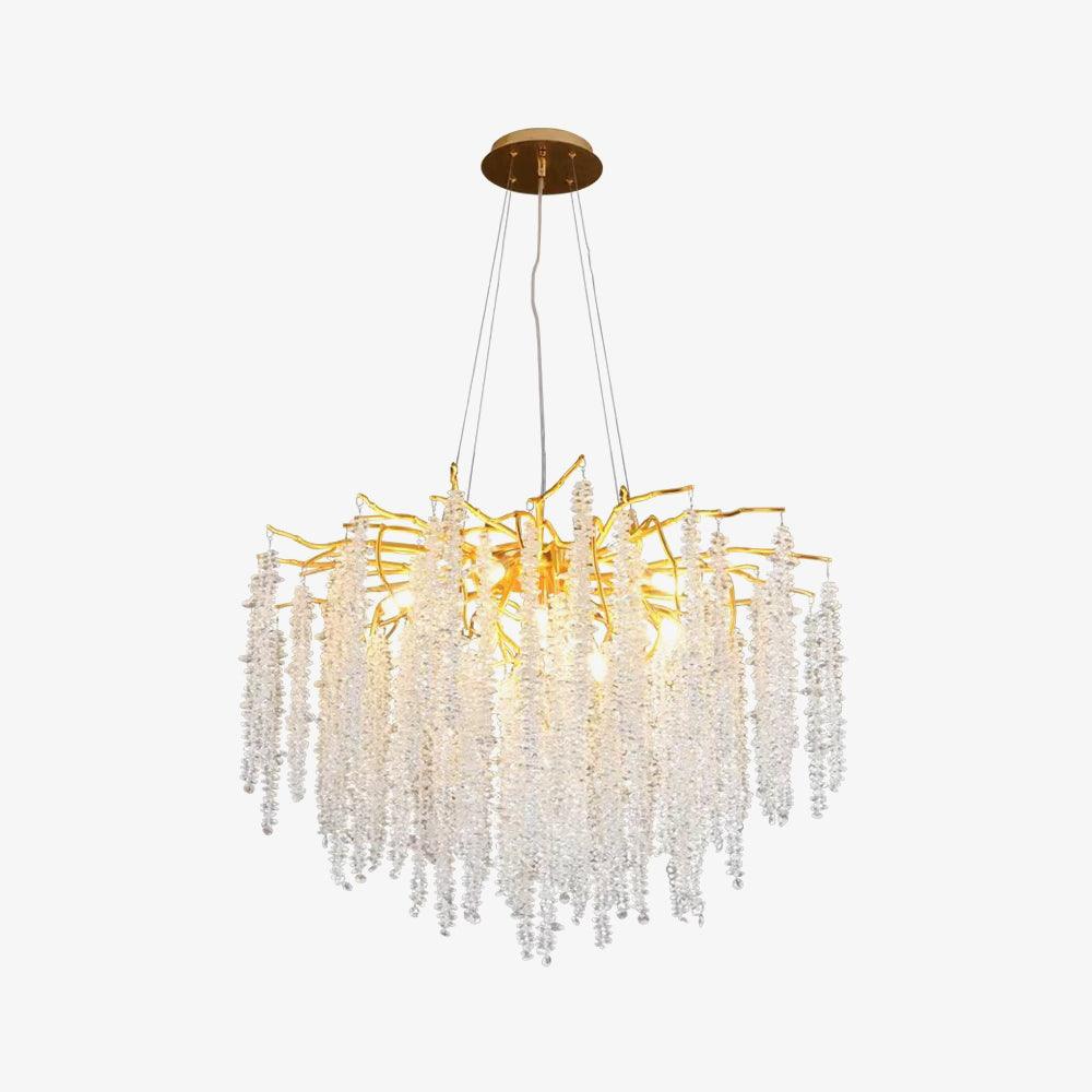 Albero Gold Crystal Chandelier with 8, 10, or 14 Heads