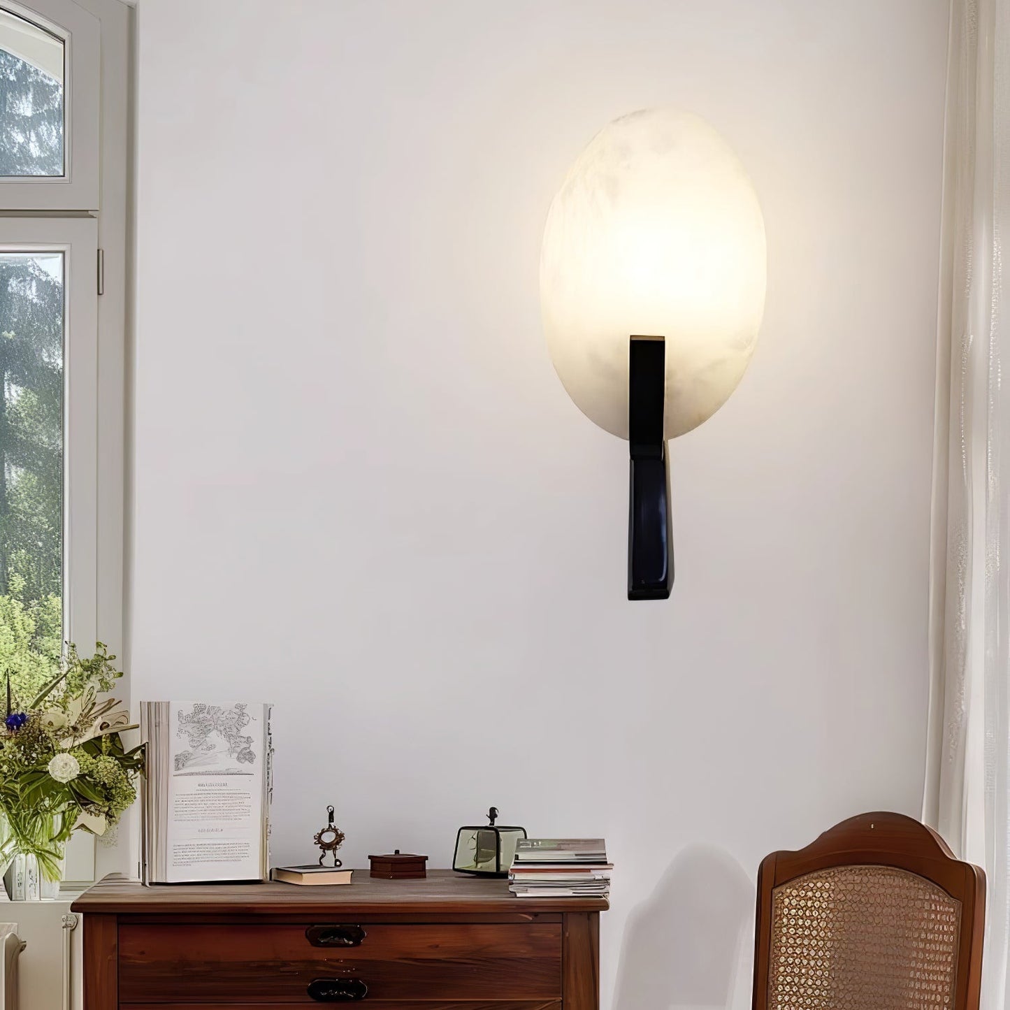 Alice Alabaster Plug - in Wall Lamp - YIOSI