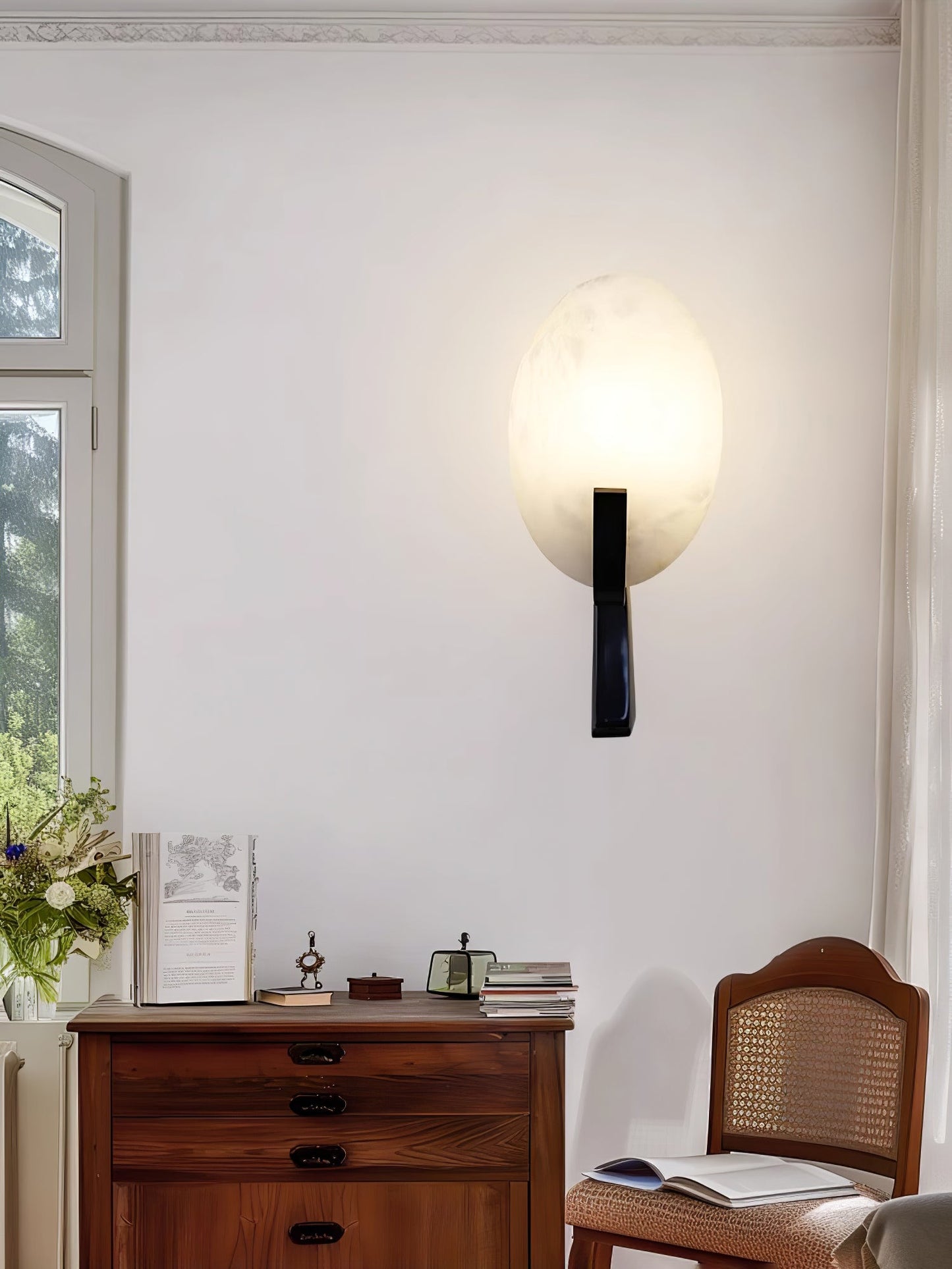 Alice Alabaster Plug - in Wall Lamp - YIOSI