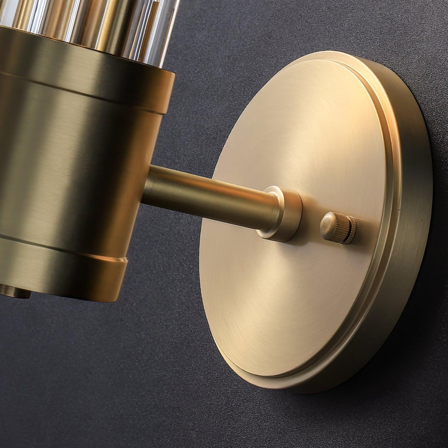 Celeste Brass Cylinder Wall Light – Mid Century Modern Sconce