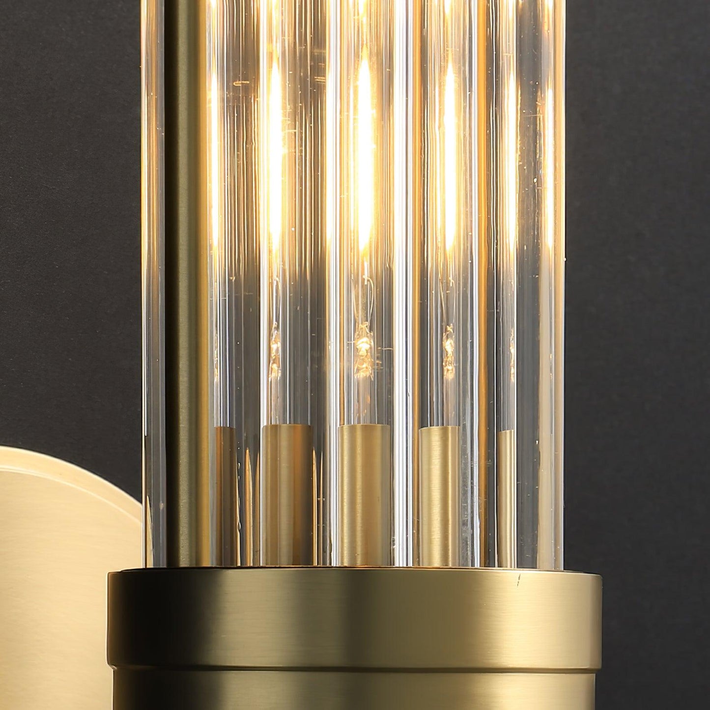 Celeste Brass Cylinder Wall Light – Mid Century Modern Sconce