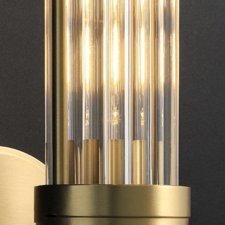 Celeste Brass Cylinder Wall Light – Mid Century Modern Sconce